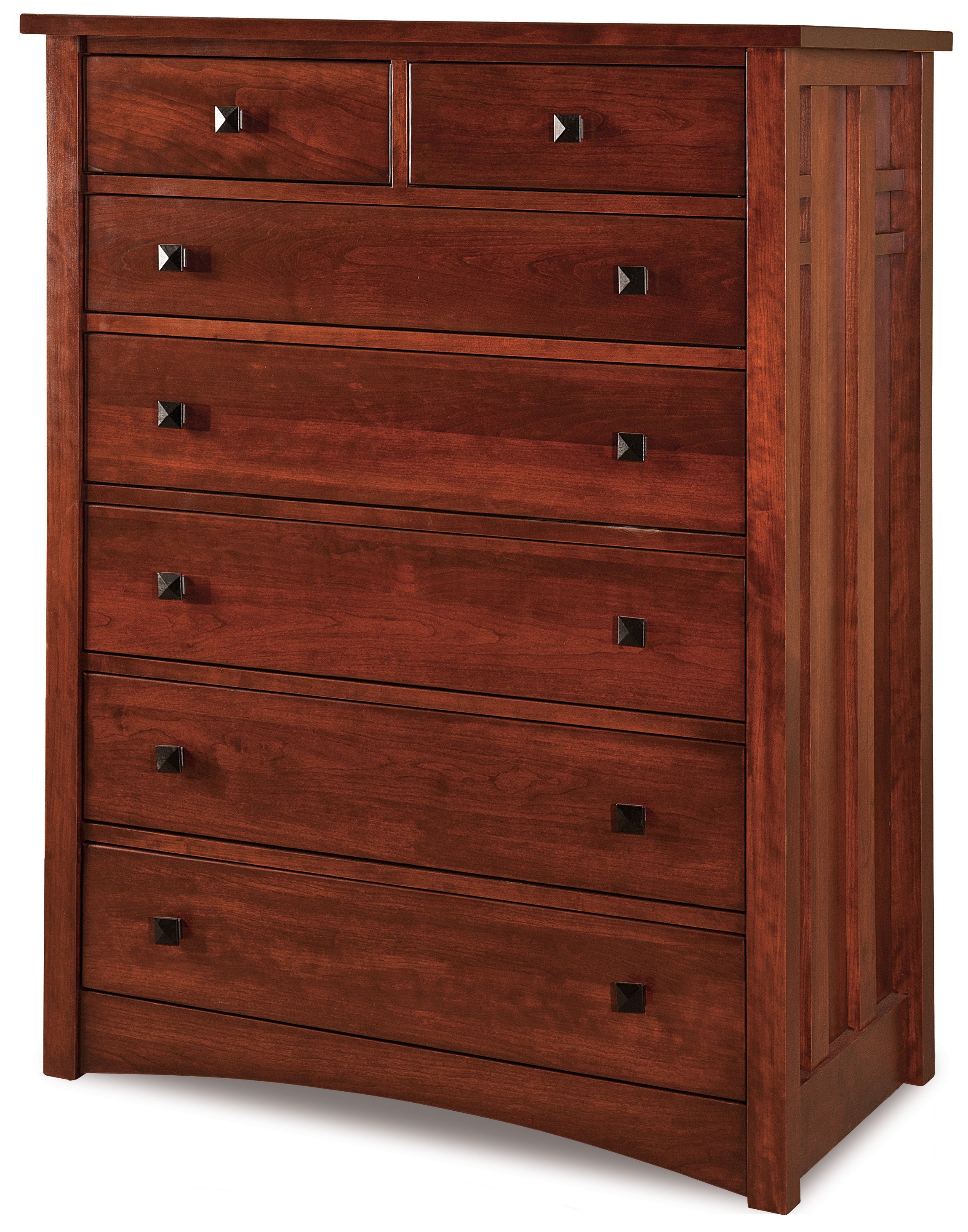 american made amish kascade seven drawer chest