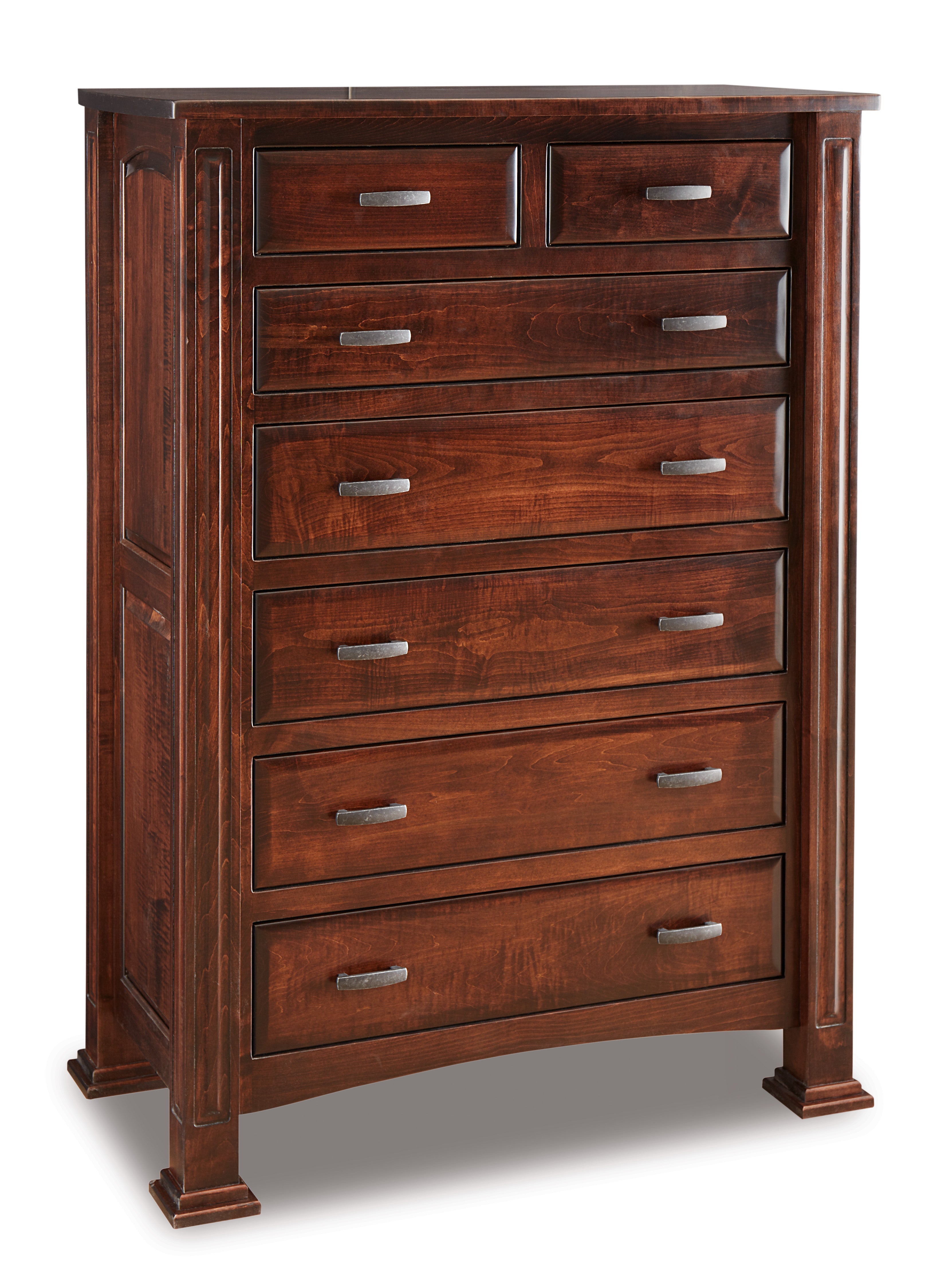 american made amish lexington seven drawer chest