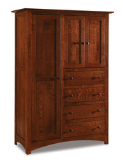 american made amish finland four drawer three door armoire