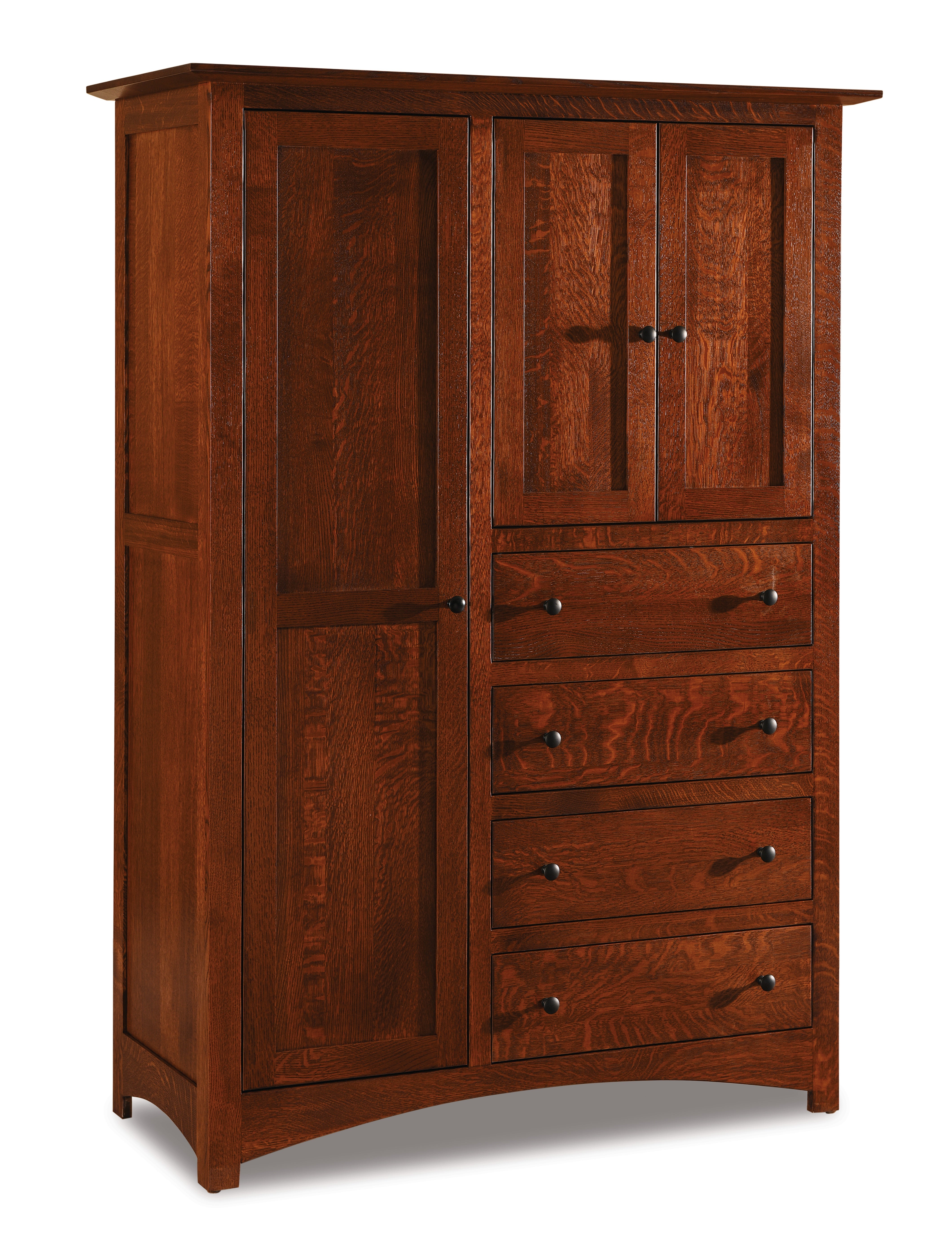 Amish Finland Four Drawer Three Door Chifferobe