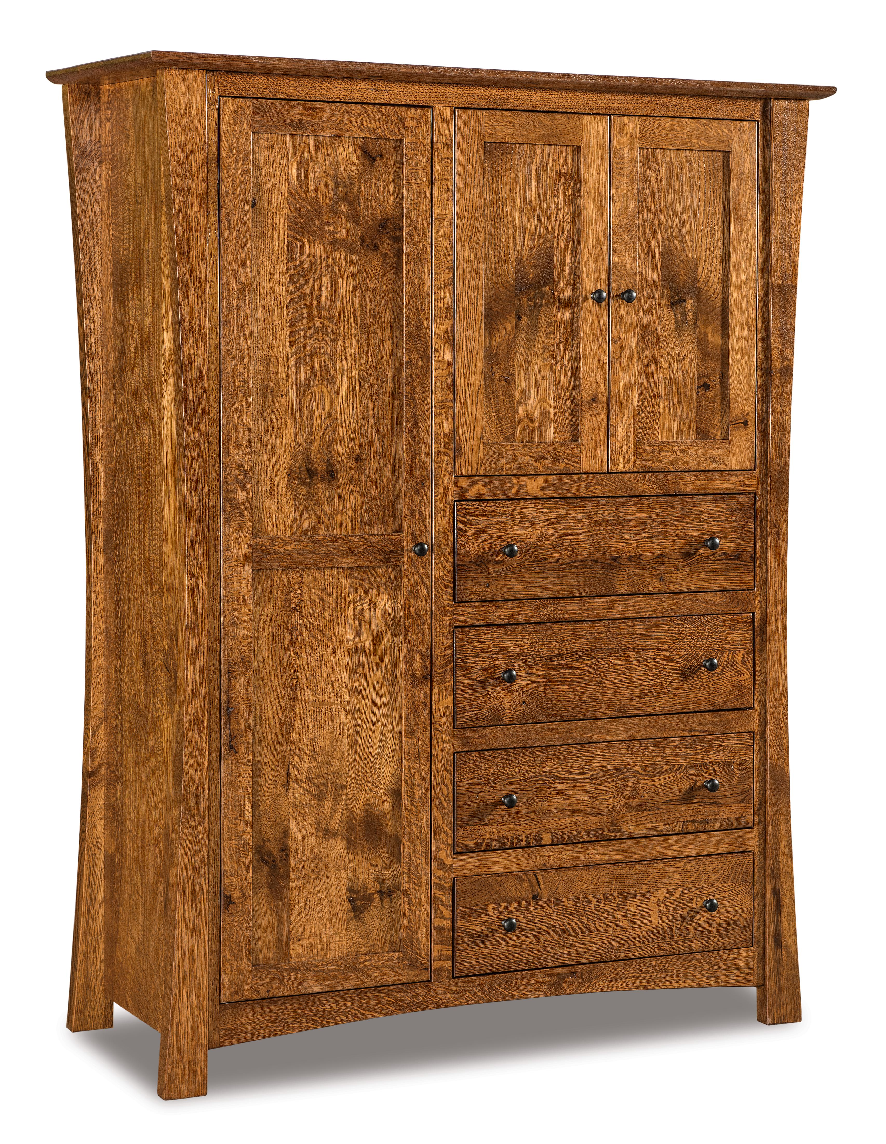 american made amish matison four drawer three door armoire