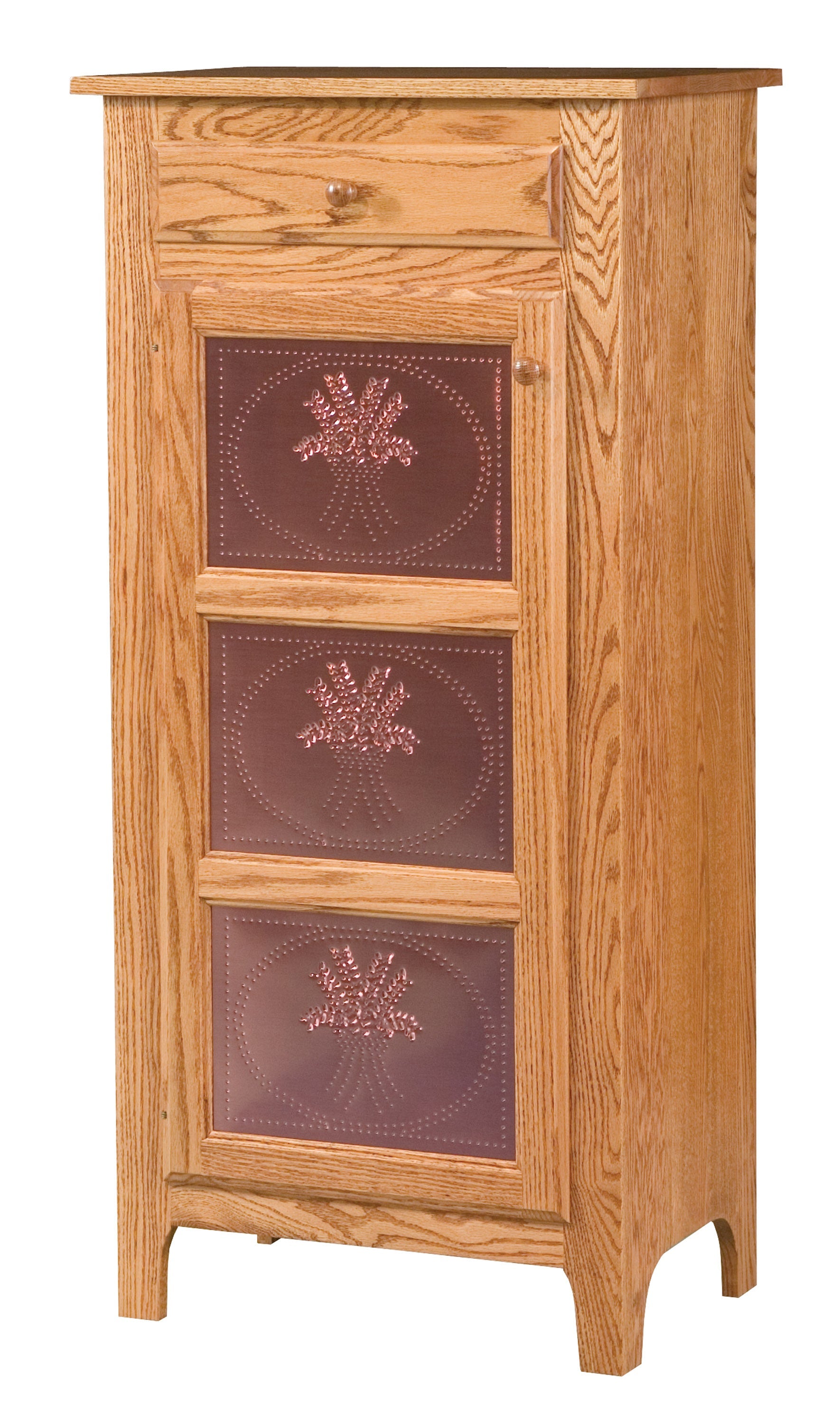 american made amish pie safe with copper doors