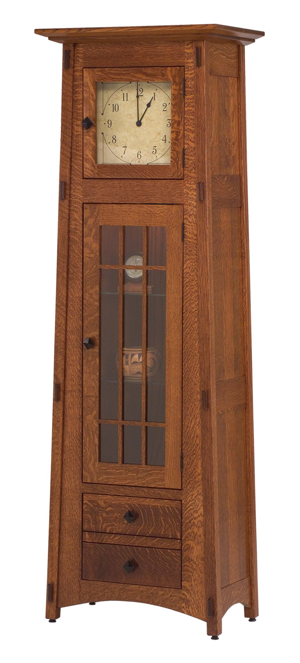 amish mccoy grandfather clock