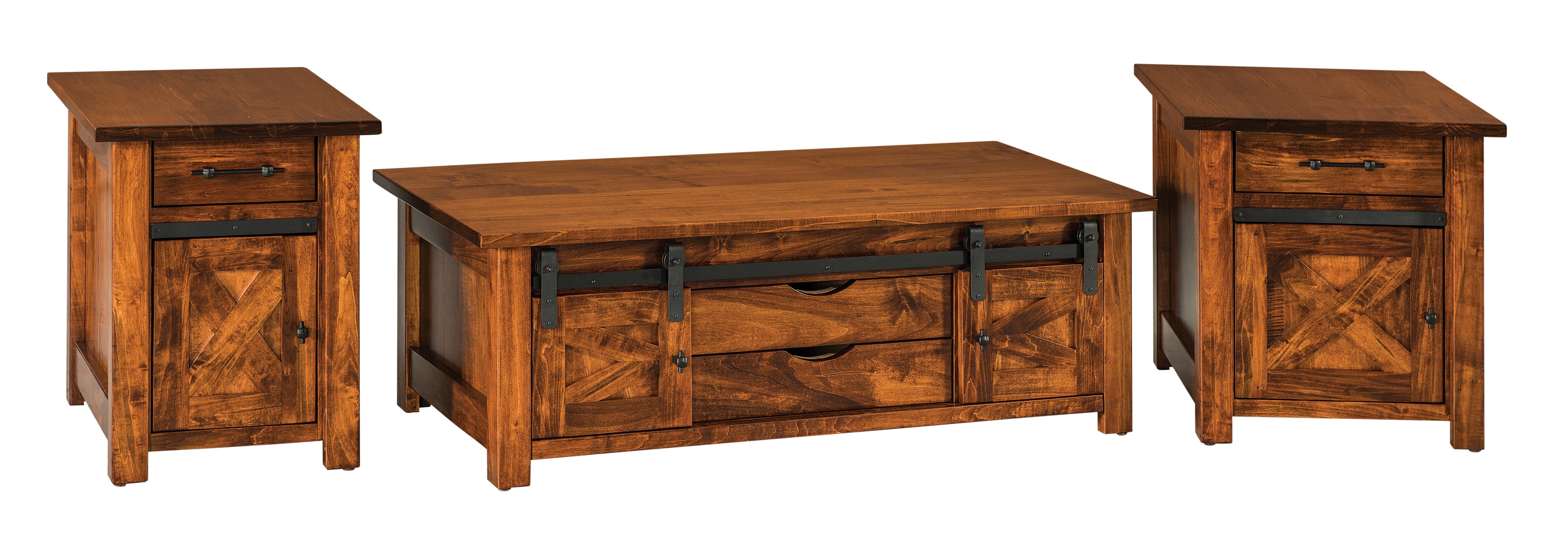 american made amish teton coffee table end table options