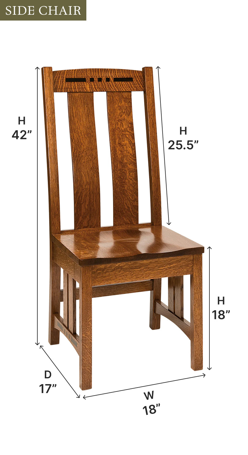 Amish Colebrook Dining Chair - Thumbnail 3