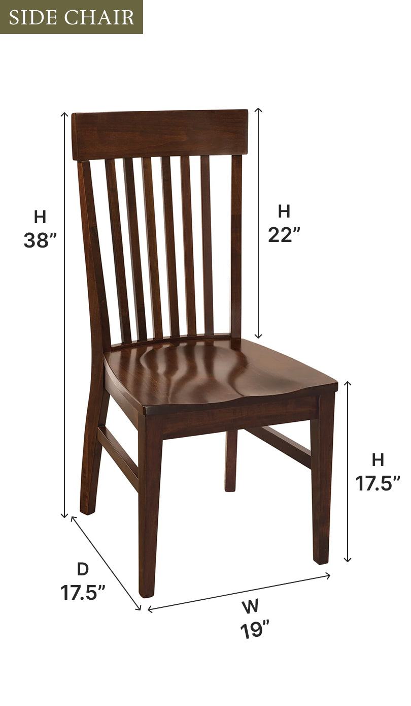 Amish Collins Dining Chair-Dining Chair-The Amish House
