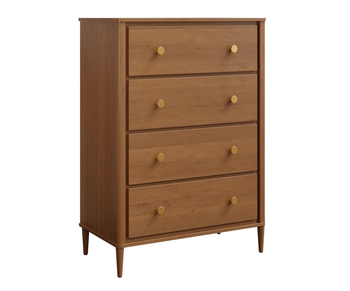 Amish Contour Four Drawer Chest