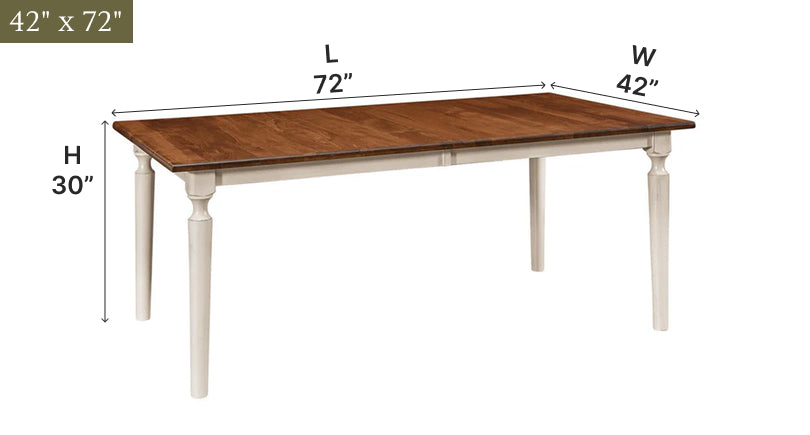 Amish Crayton Leg Table