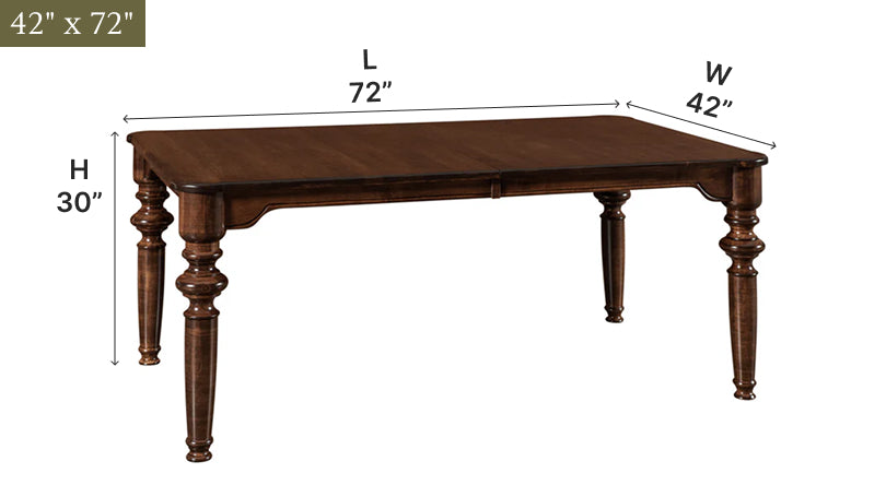 Amish Cumberland Leg Table - Thumbnail 4