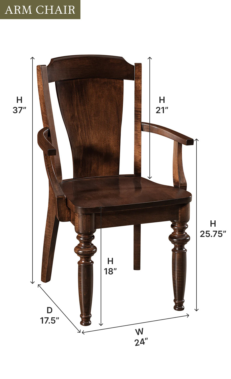 Amish Cumberland Dining Chair - Thumbnail 4