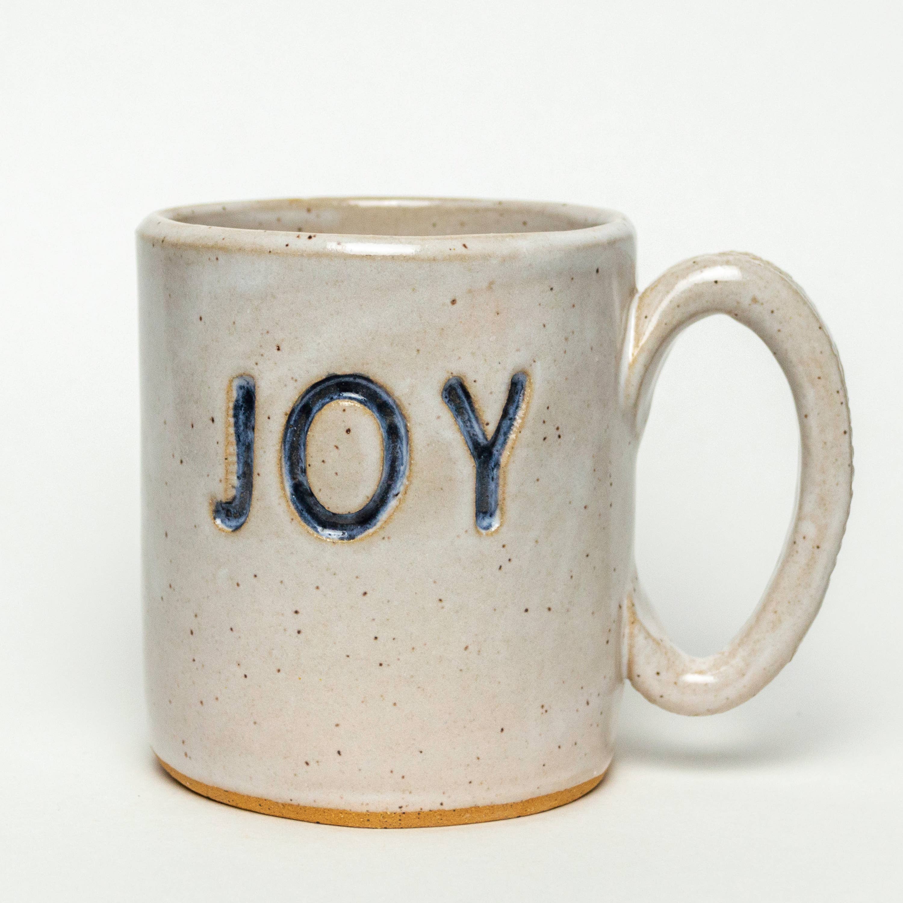 'Joy' Handmade Stoneware Ivory 14oz Mug