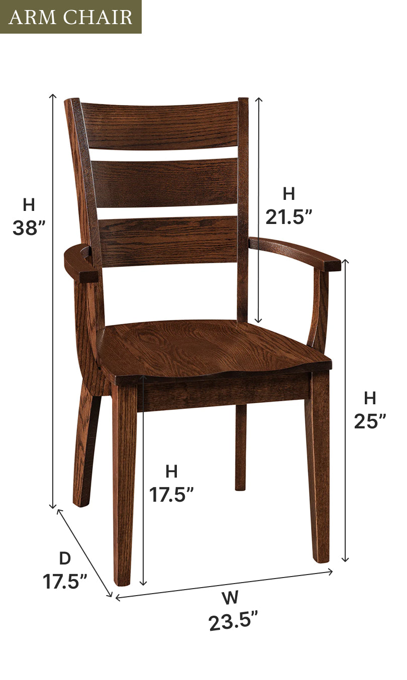 Amish Damon Dining Chair-Dining Chair-The Amish House