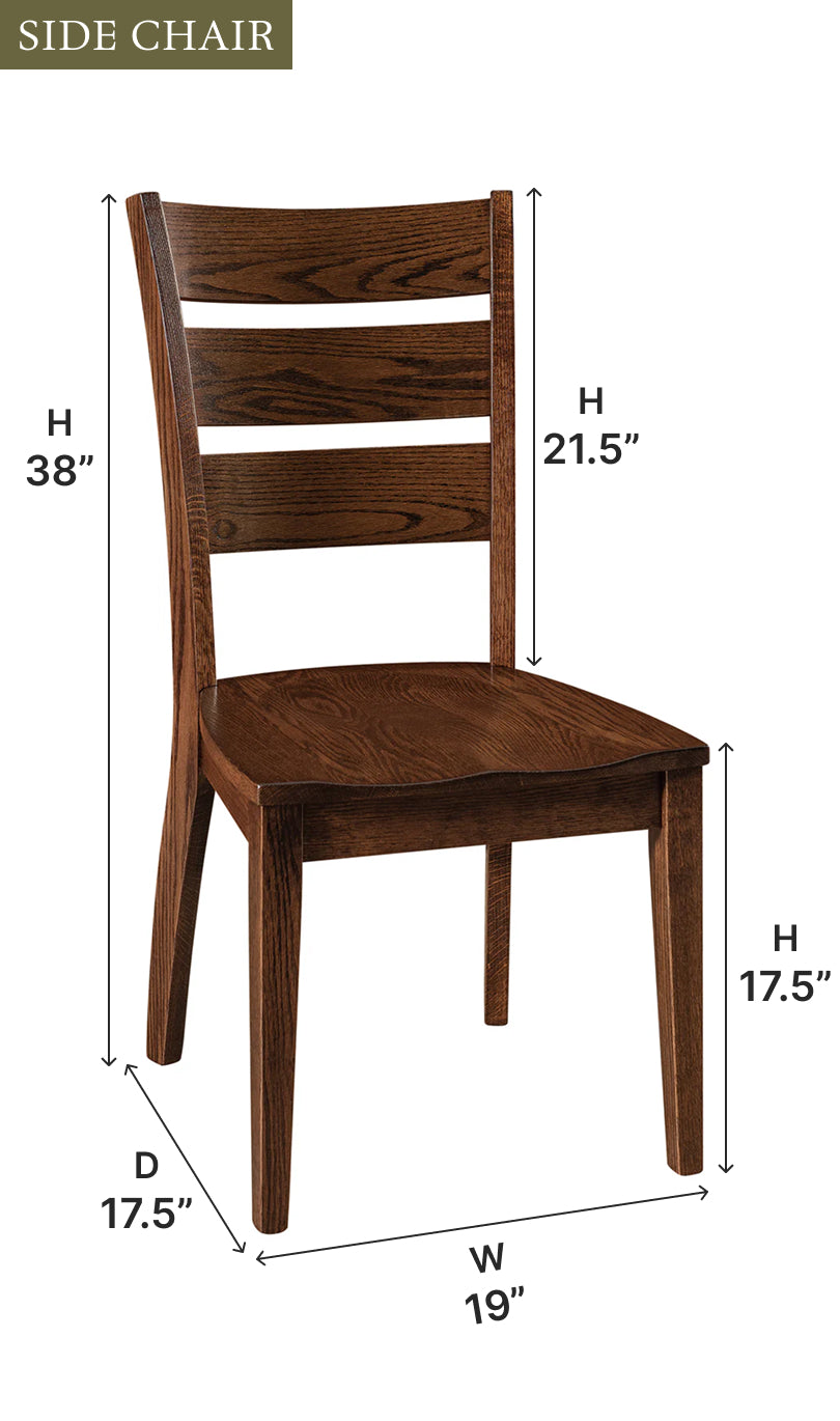 Amish Damon Dining Chair - Thumbnail 5