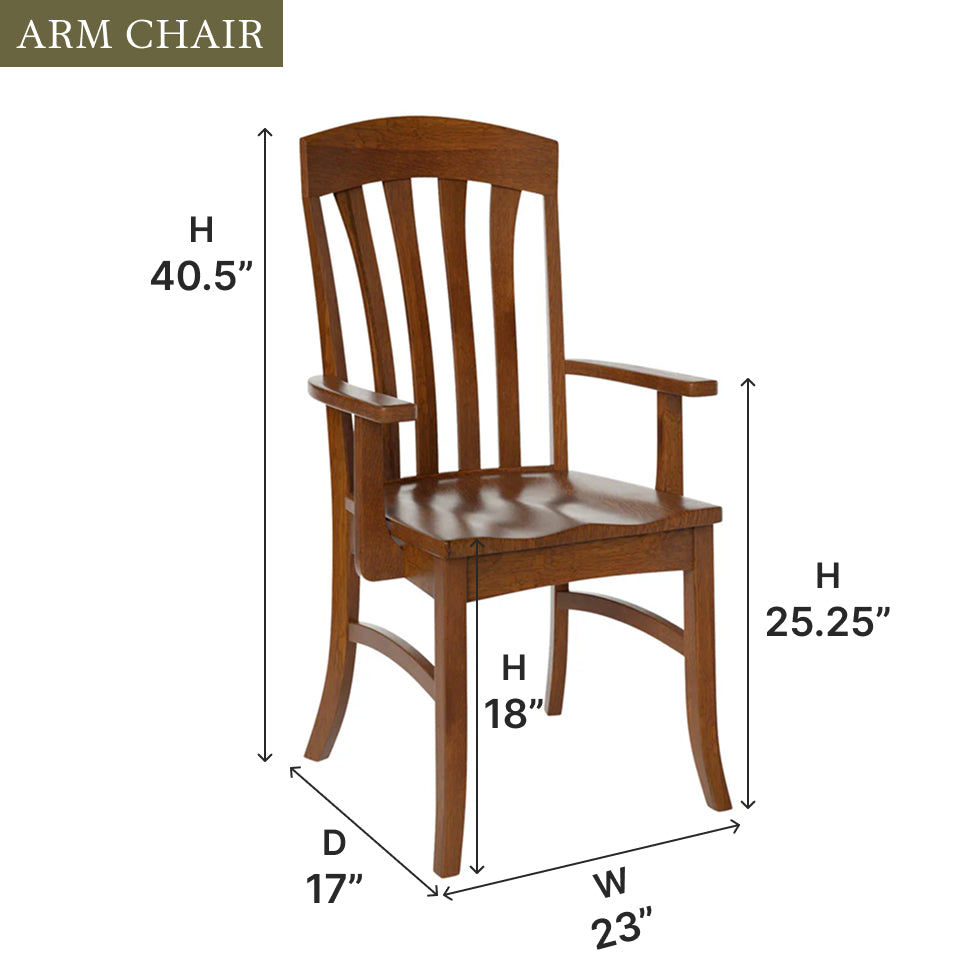 Amish Dawn Dining Chair - Quick Ship