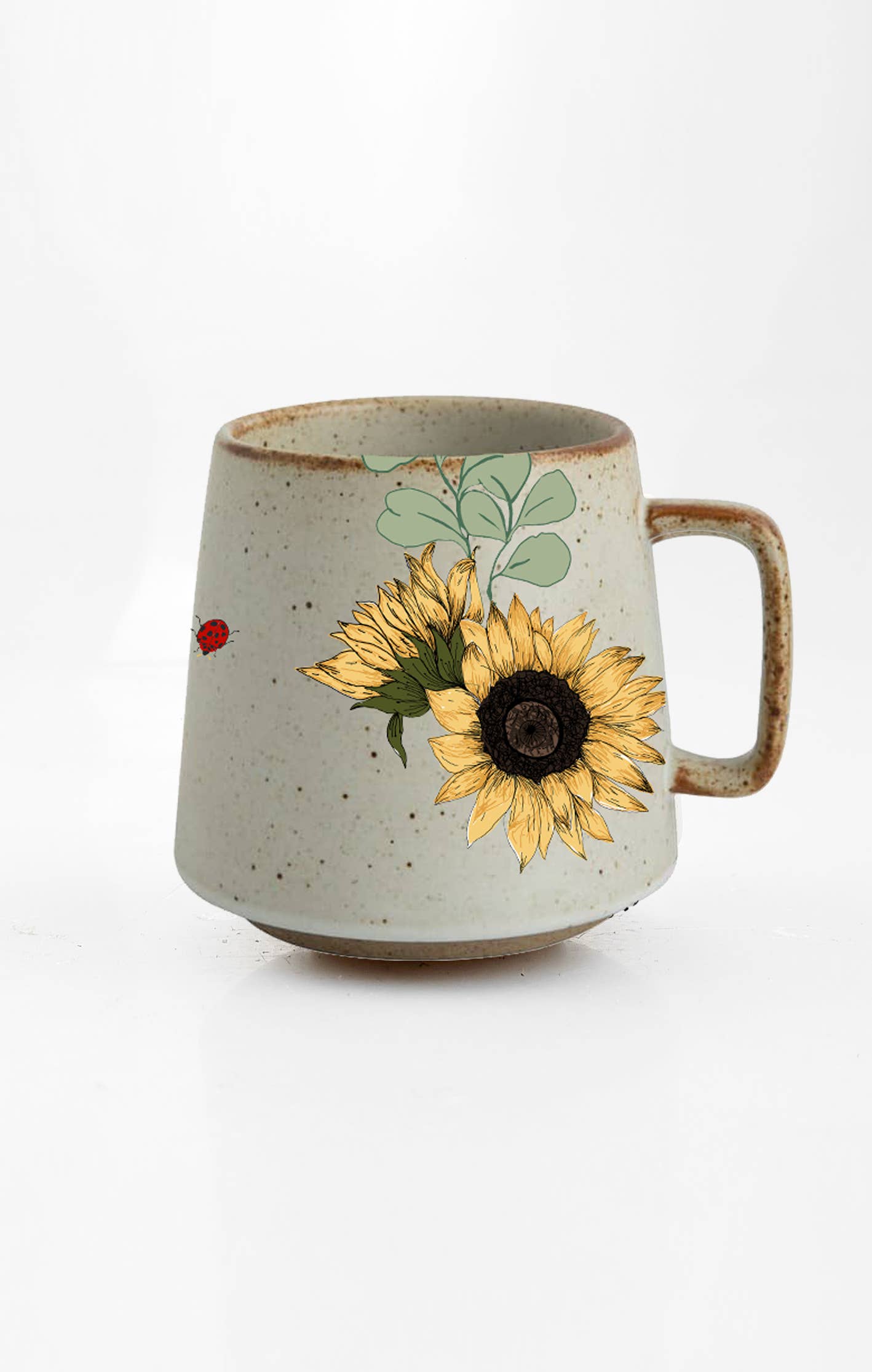 Savor Sunshine Sunflower Stoneware Mug