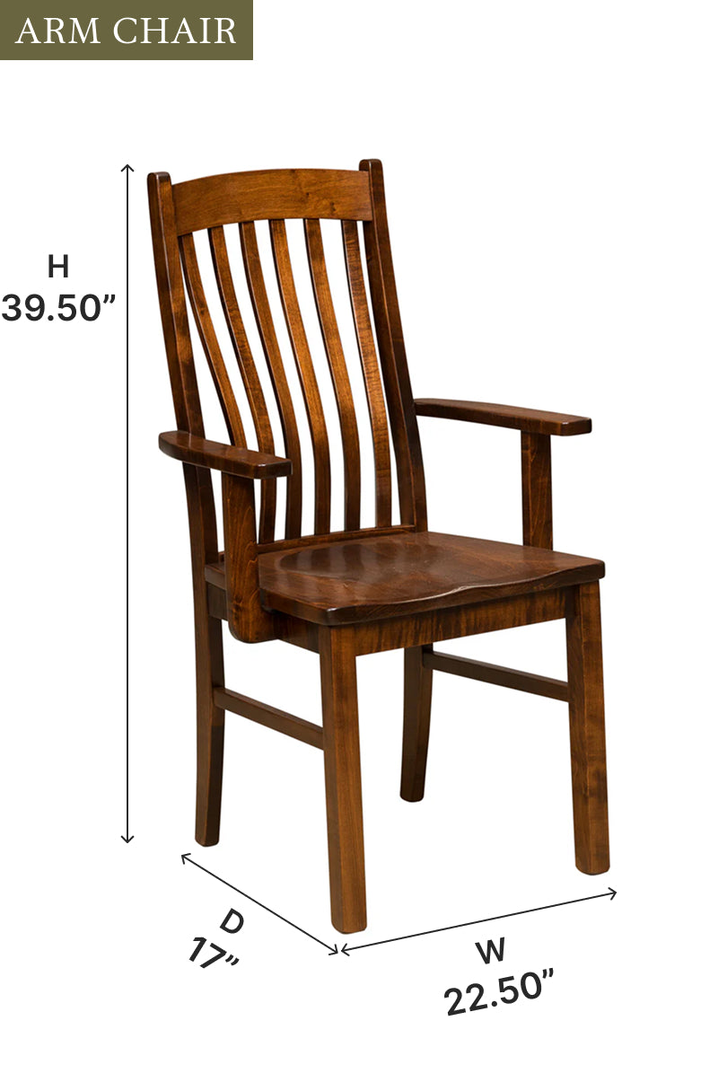 Amish Delilah Dining Chair-Dining Chair-The Amish House