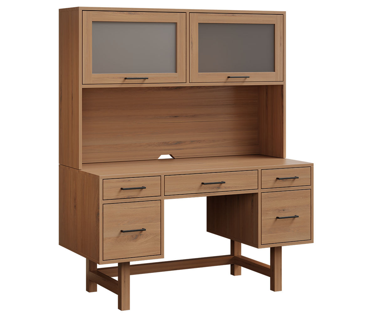 amish desk shown in oak