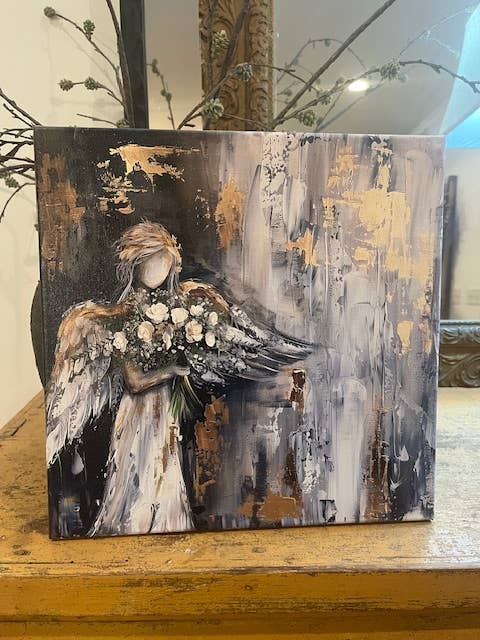 Angel Canvas Art Print 8 X 8