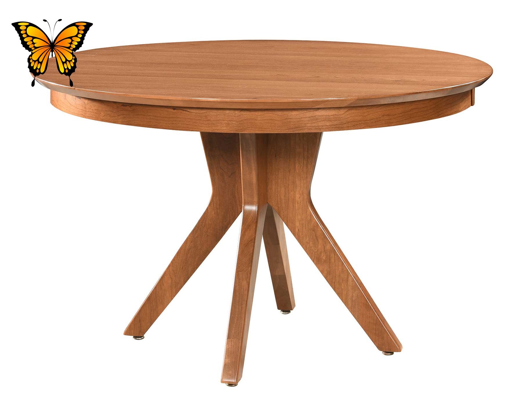 amish dining table willow single pedestal