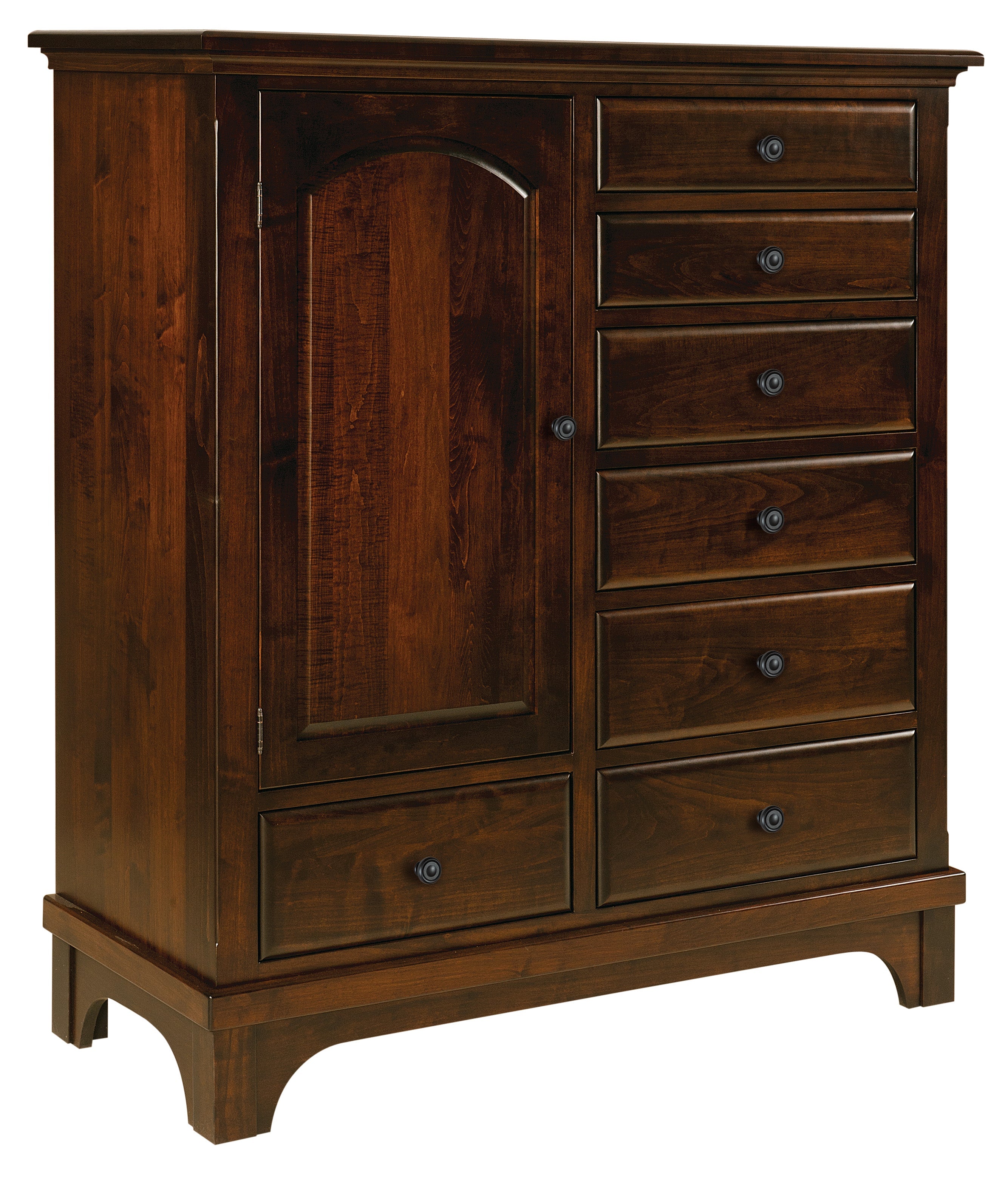 Amish Hamilton Court Seven Drawer One Door Chest