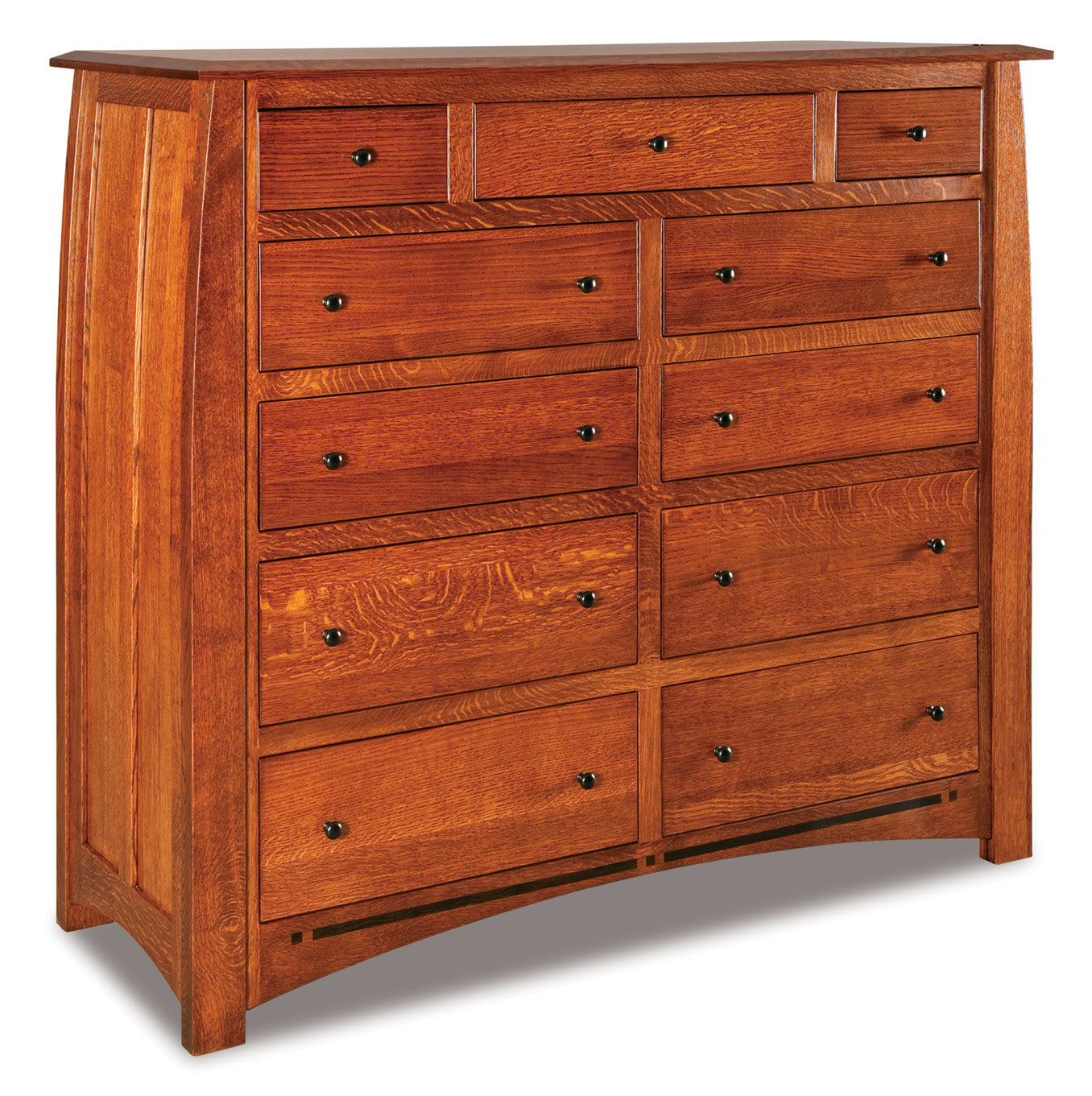 american made amish boulder creek eleven drawer chest