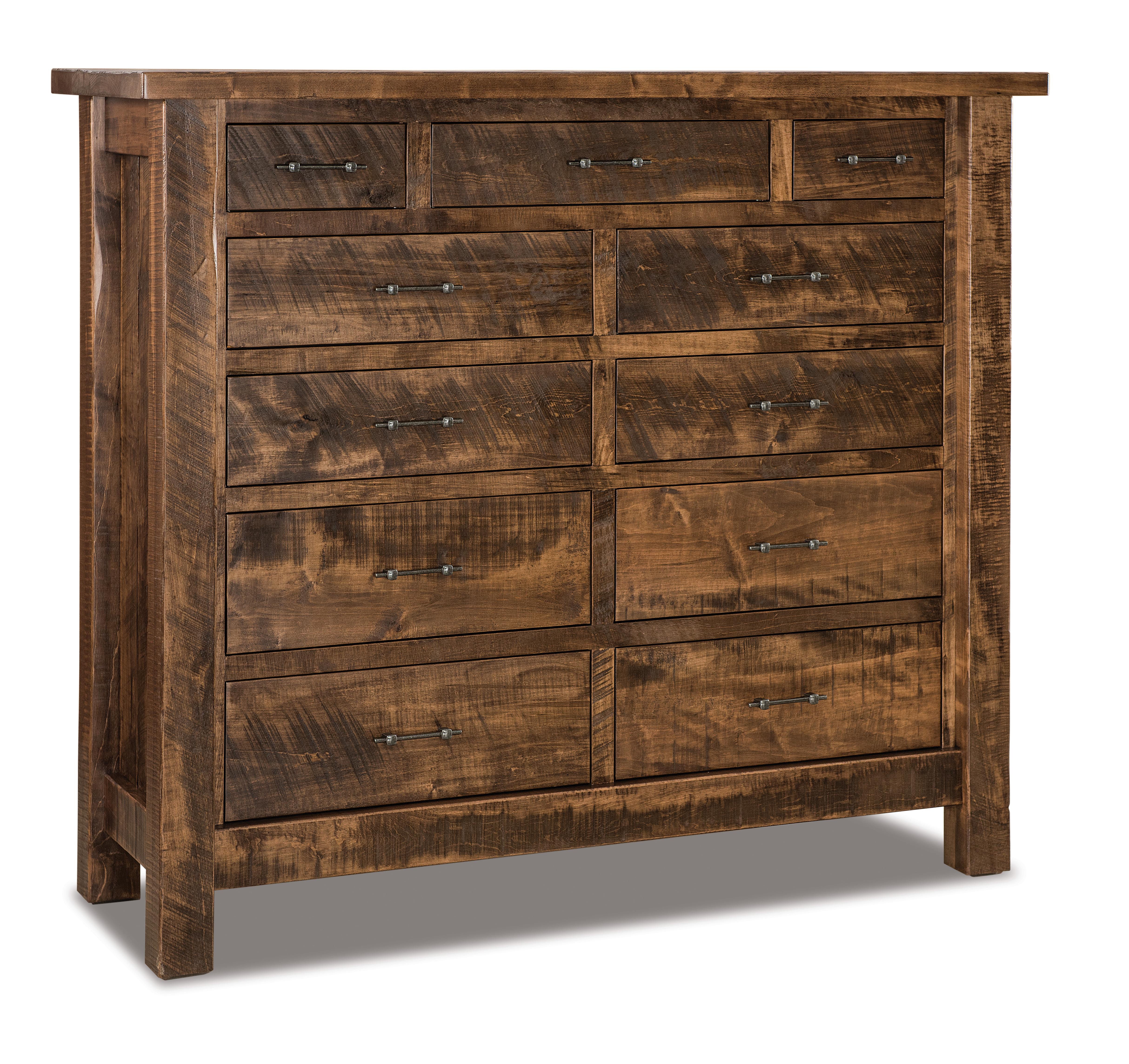 american made amish yellowstone eleven drawer double chest