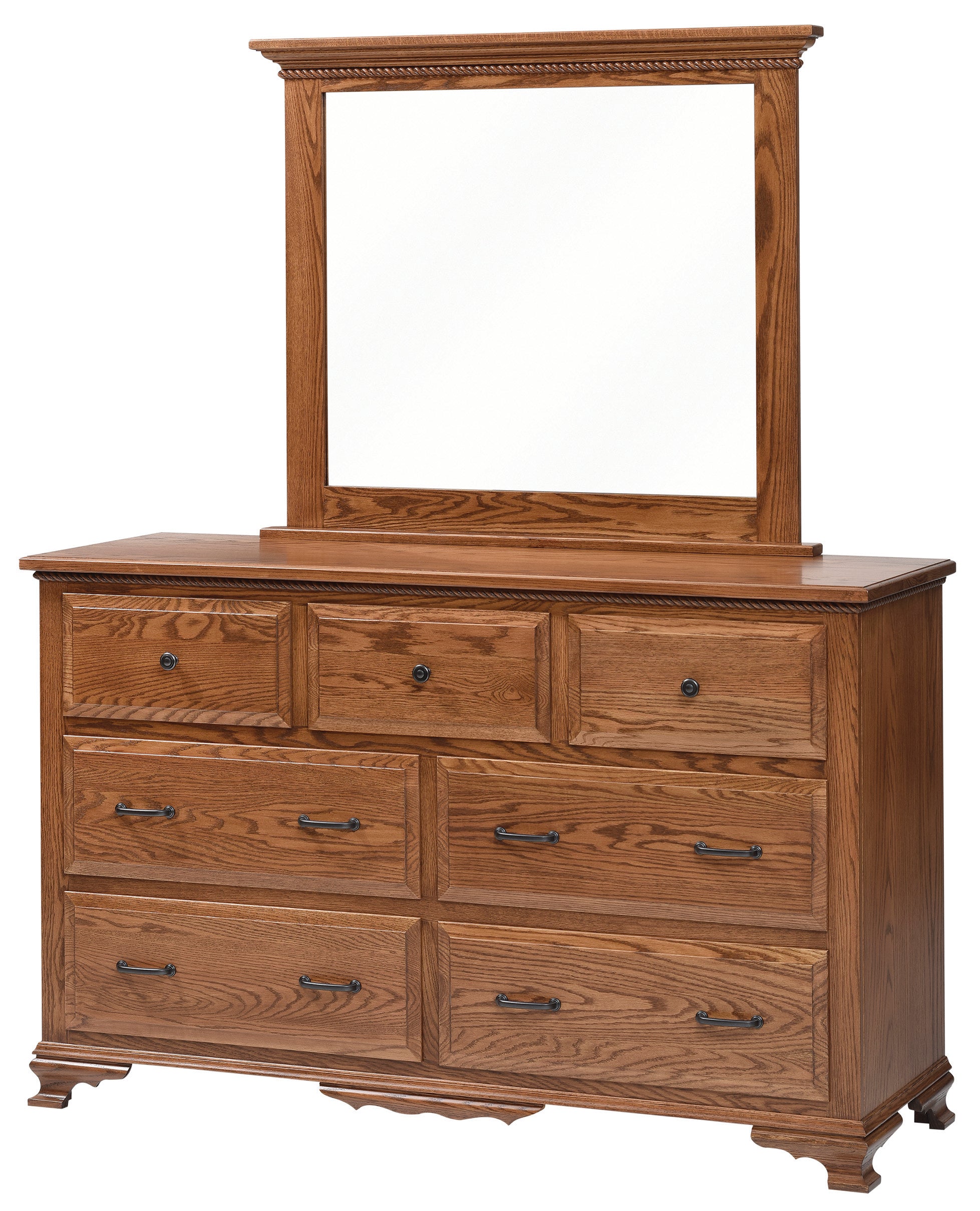 Amish Berkshire Seven Drawer Dresser