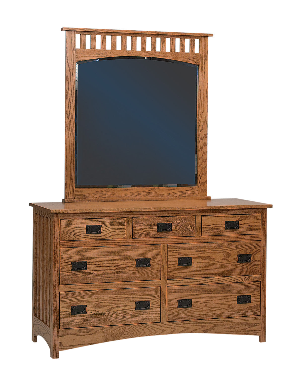 Amish Schwartz Mission Seven Drawer Dresser