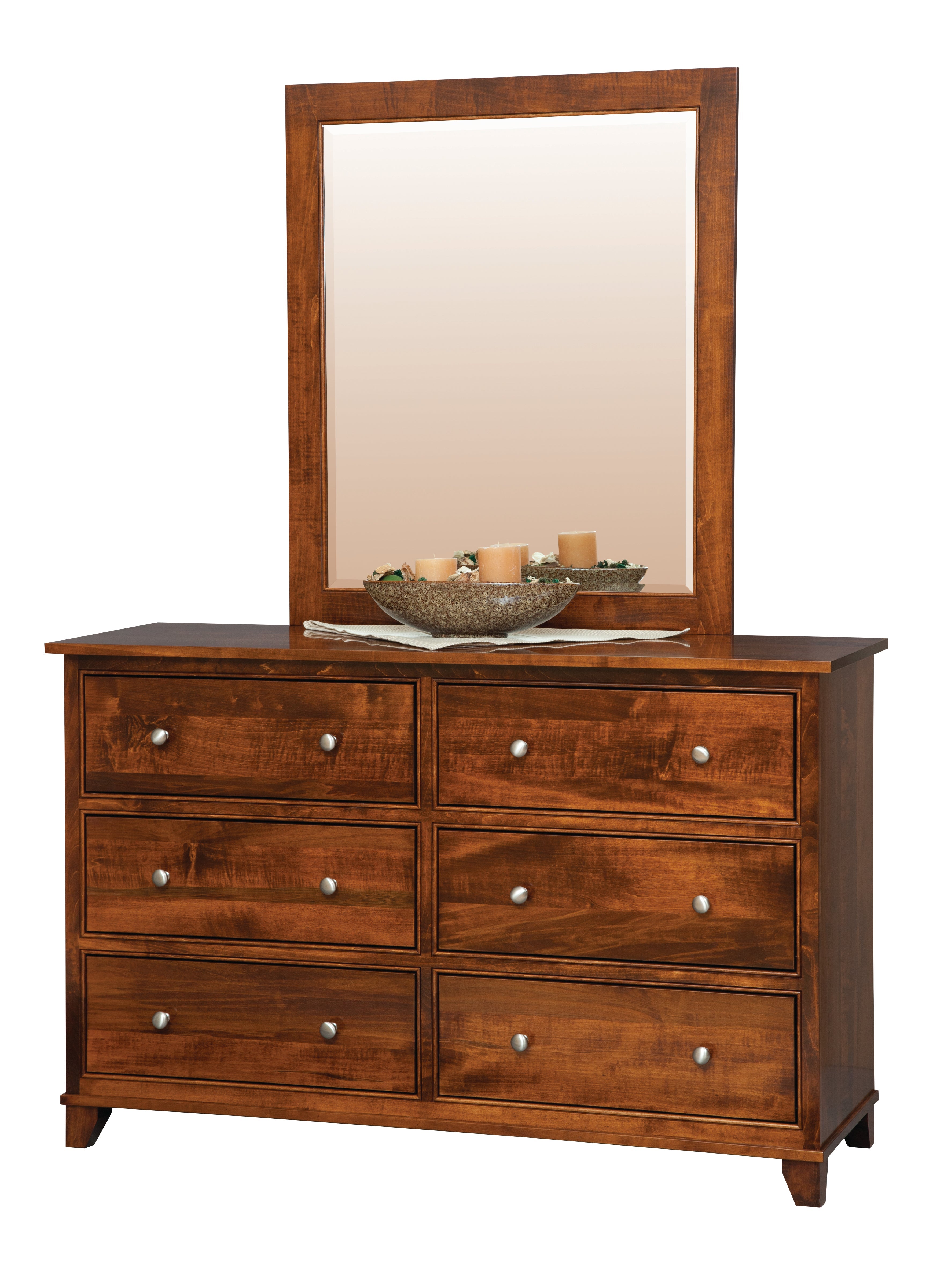 Amish Hyland Park Six Drawer Dresser