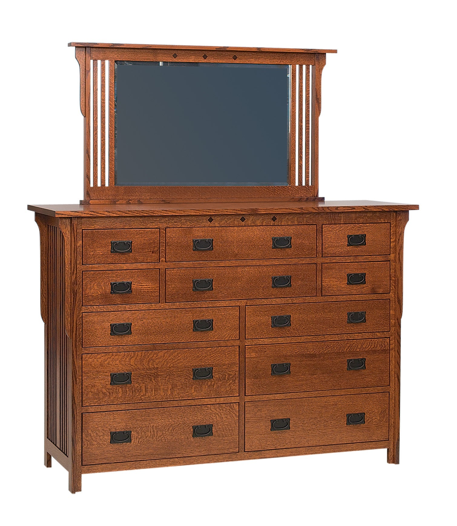 Amish Royal Mission Twelve Drawer Dresser