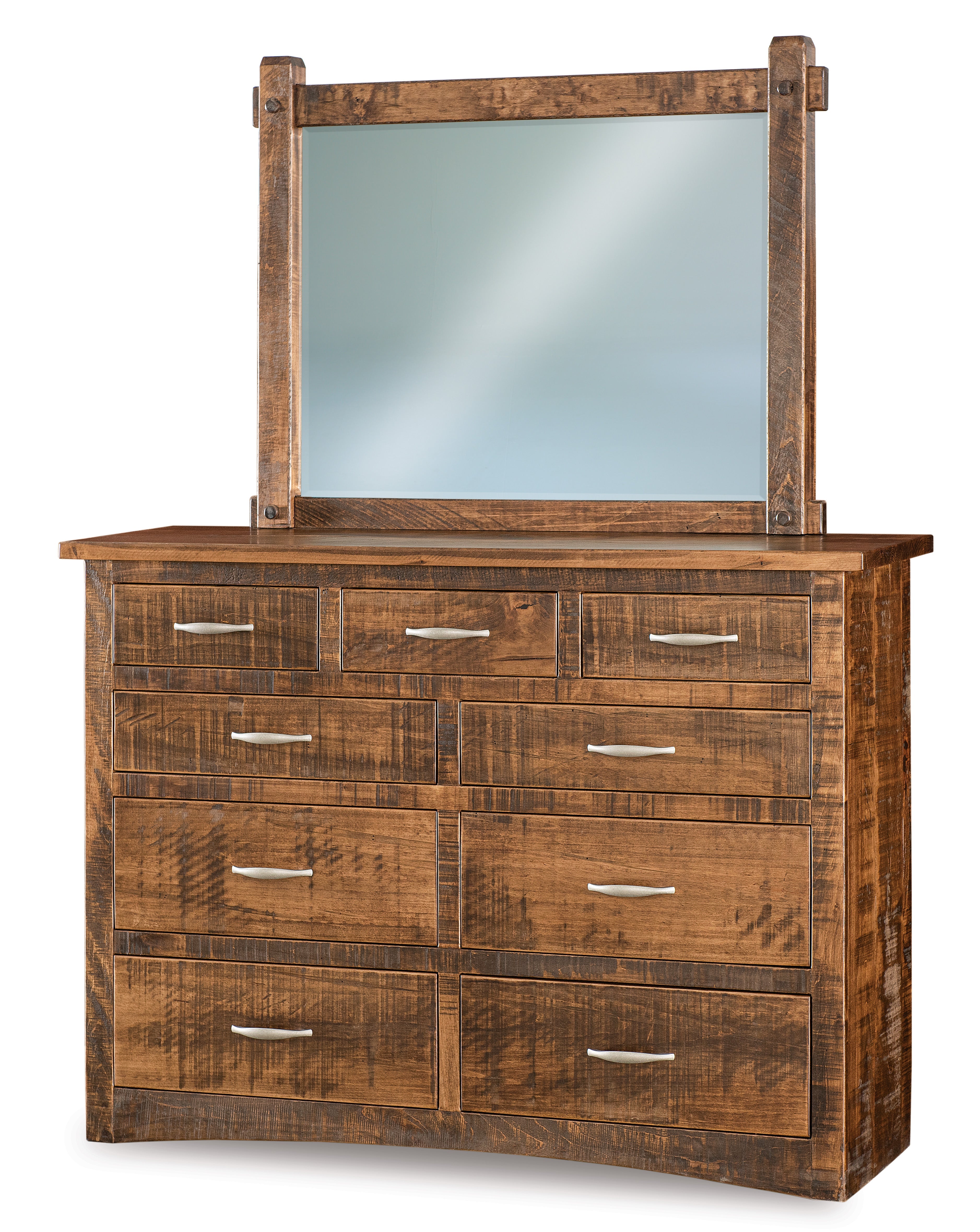 american made amish denver nine drawer dresser with mirror