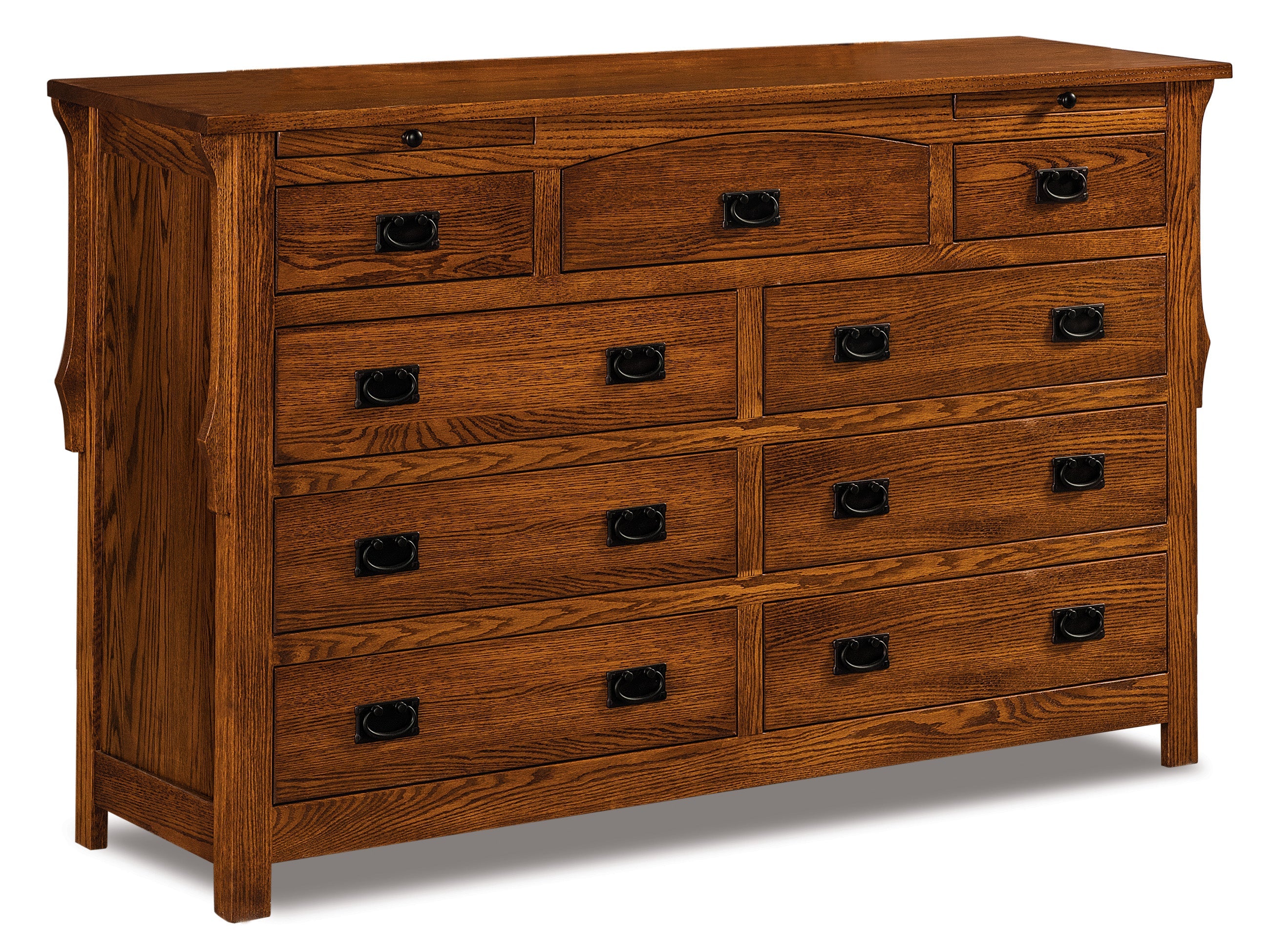 Amish Stick Mission Nine Drawer Dresser