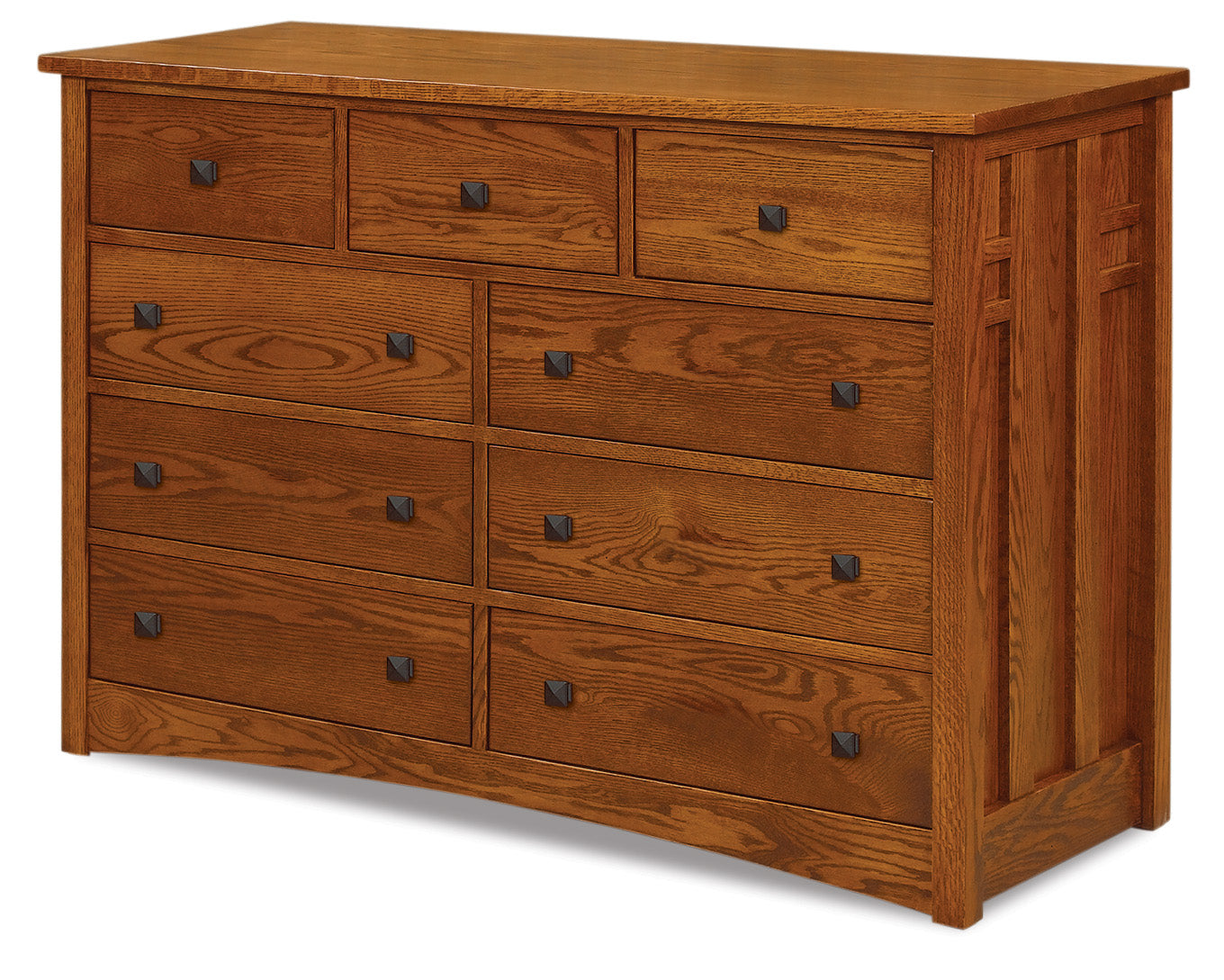 american made amish kascade nine drawer dresser