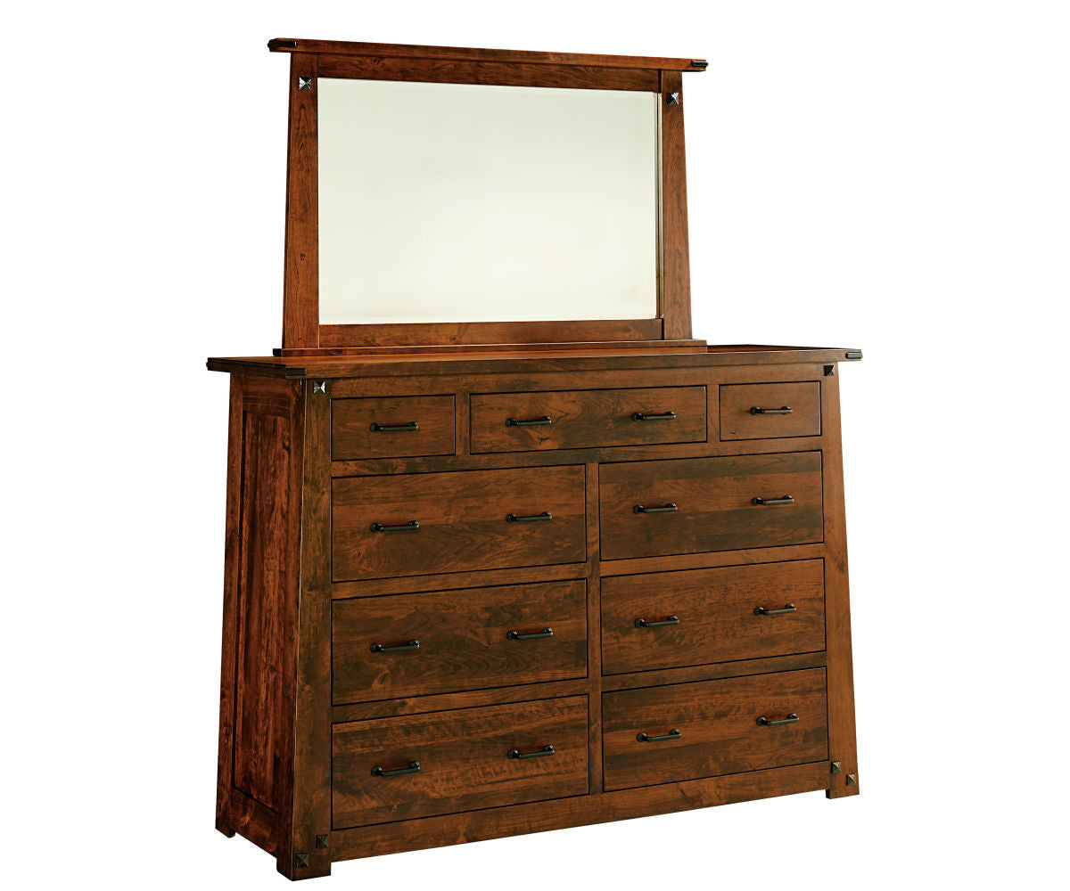 Amish Encada Nine Drawer Dresser