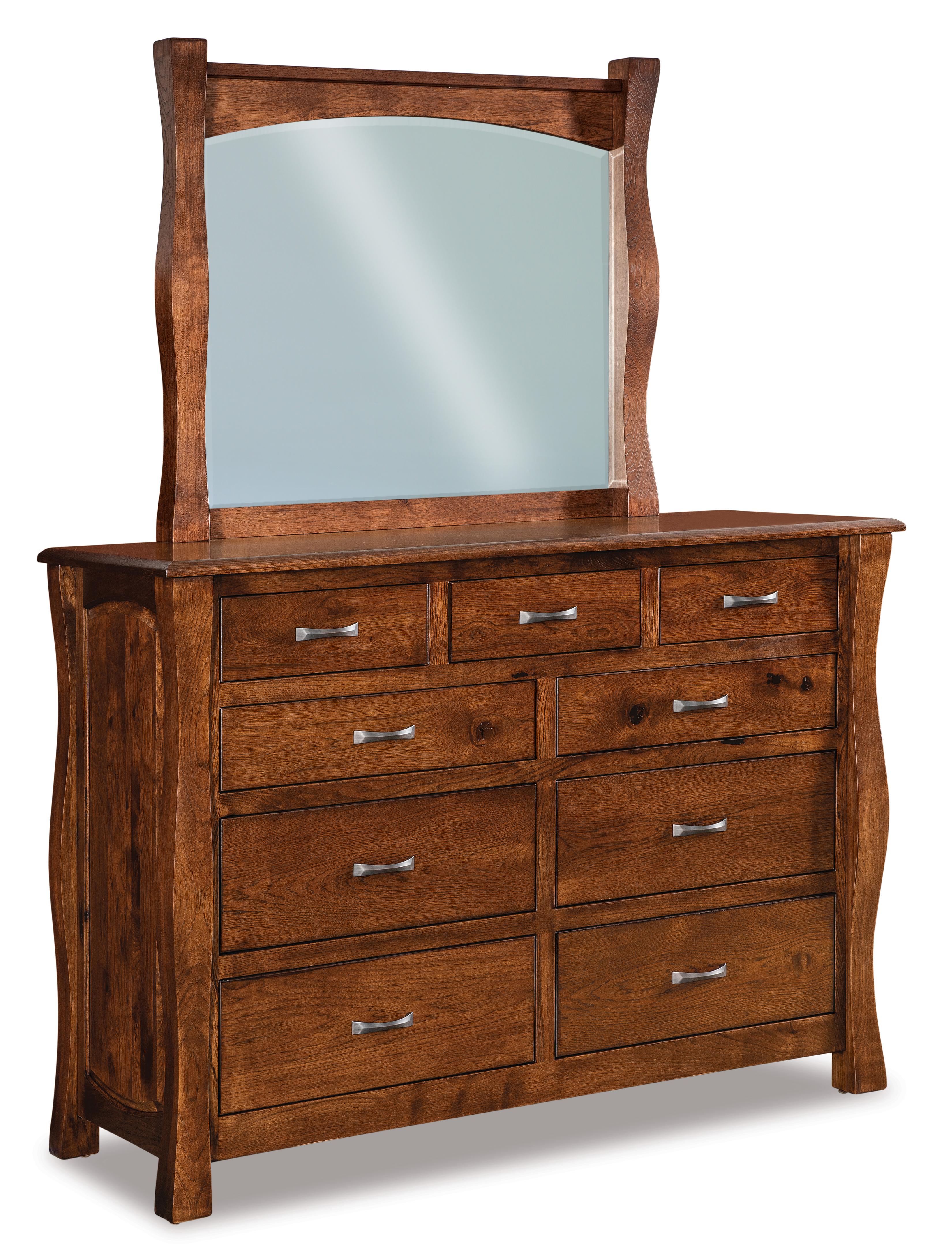 Amish Reno Nine Drawer Dresser