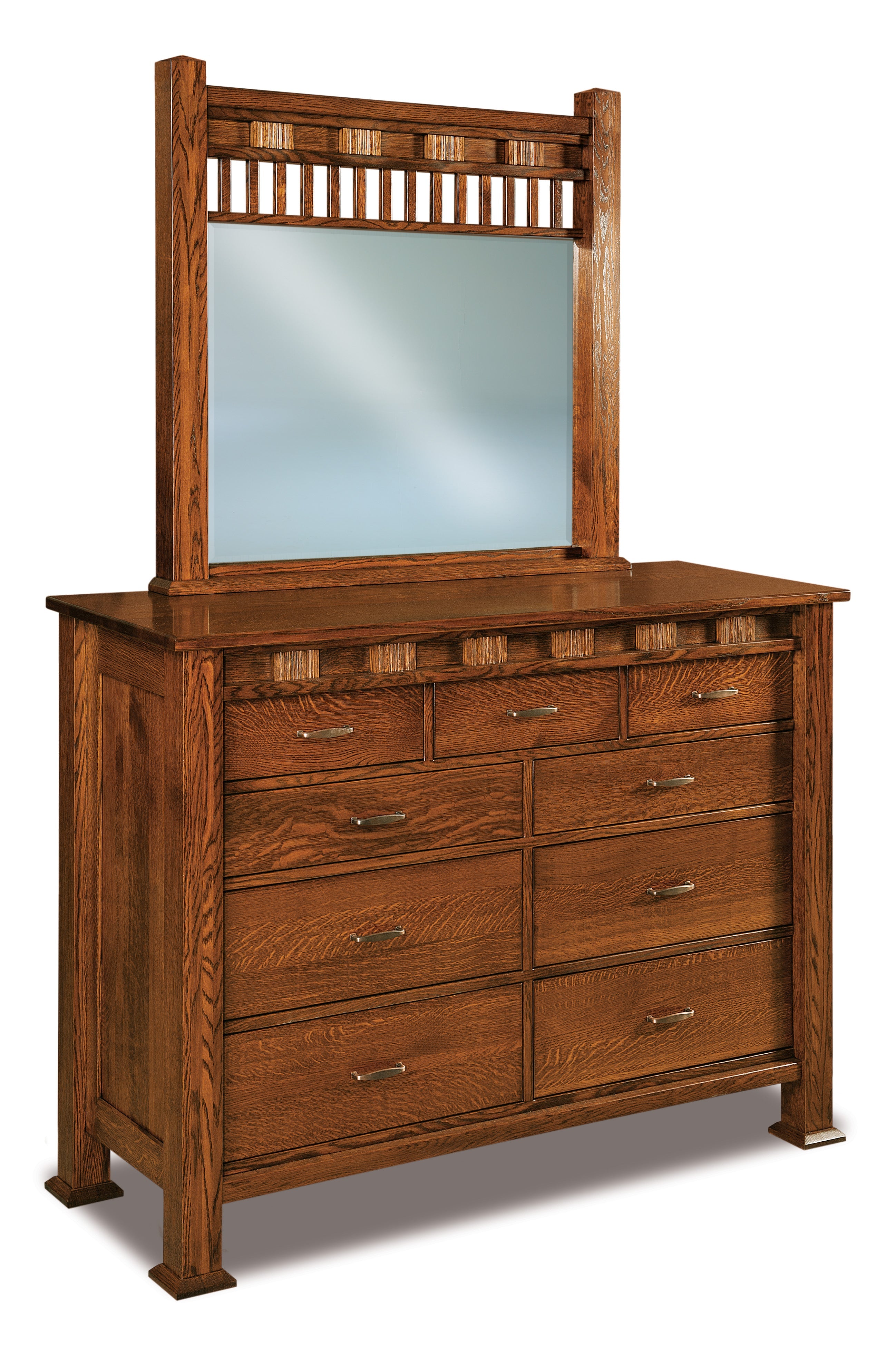 Amish Sequoyah Nine Drawer Dresser