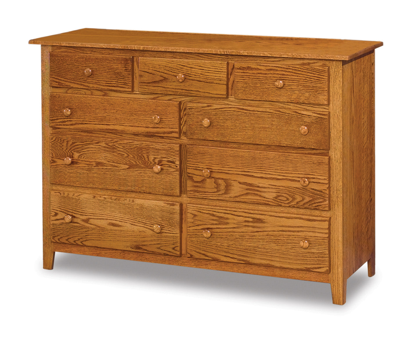 Amish Shaker Nine Drawer Dresser