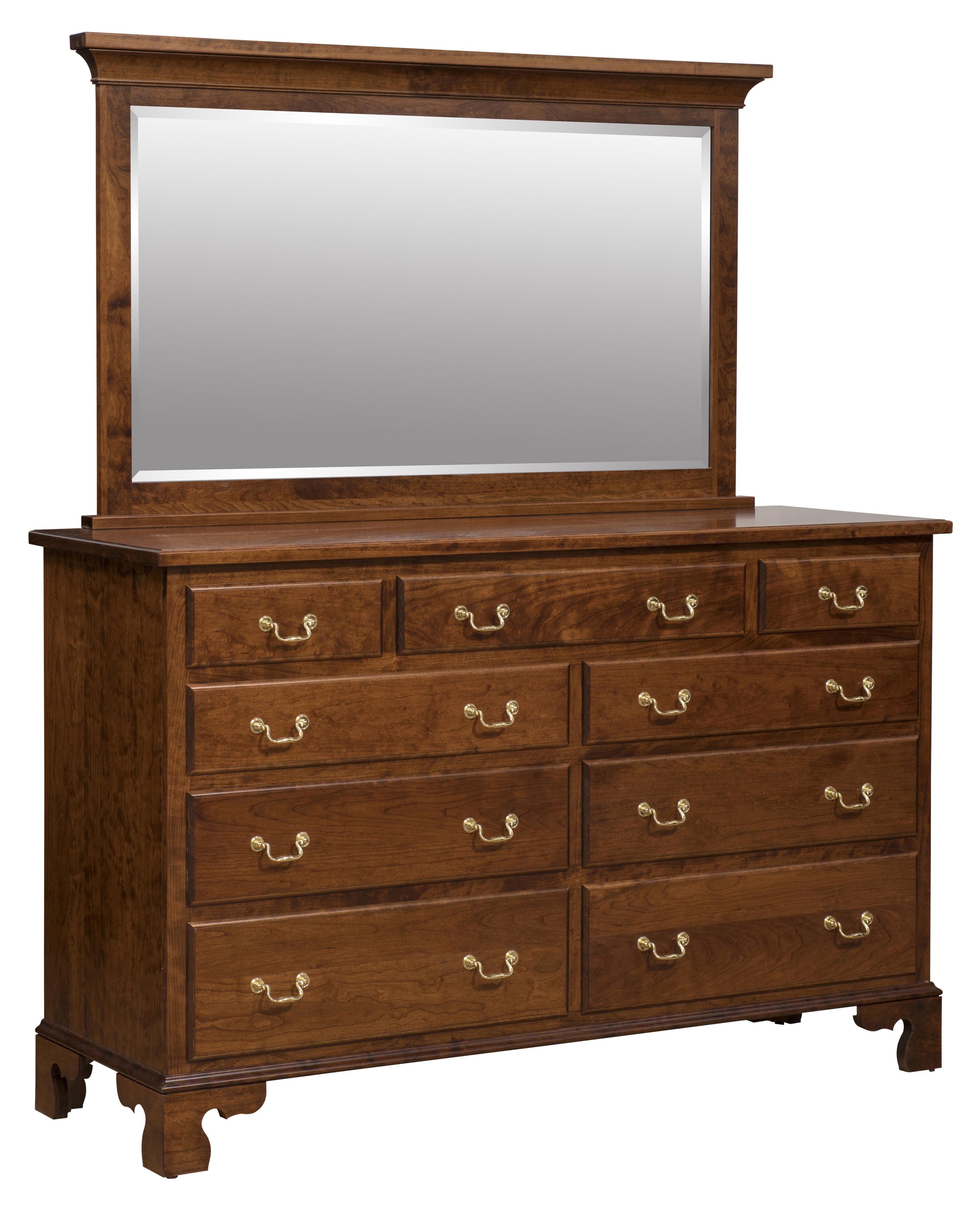 amish williamsburg dresser with mirror