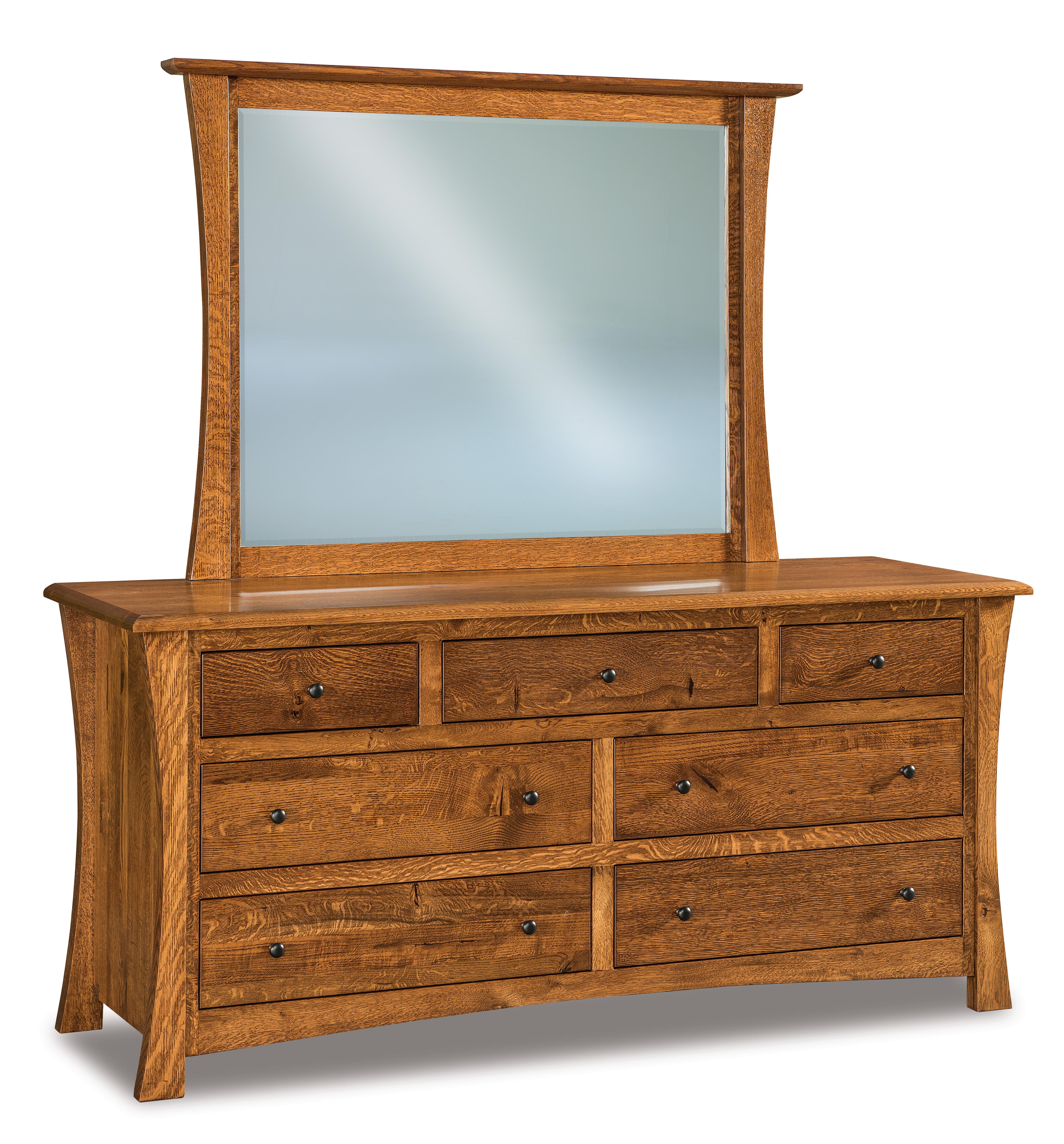 american made amish matison seven drawer dresser with mirror