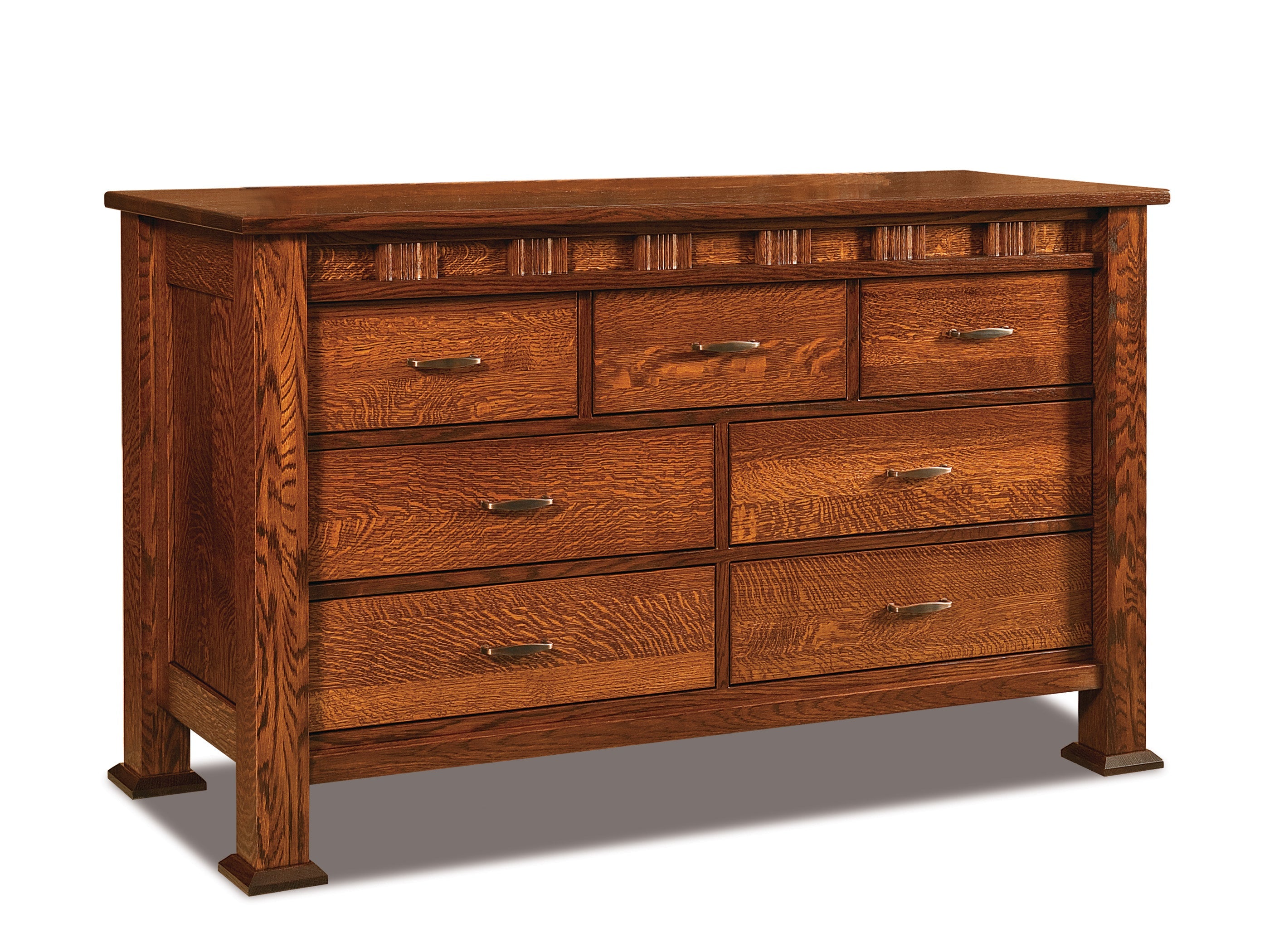 Amish Sequoyah Seven Drawer Dresser