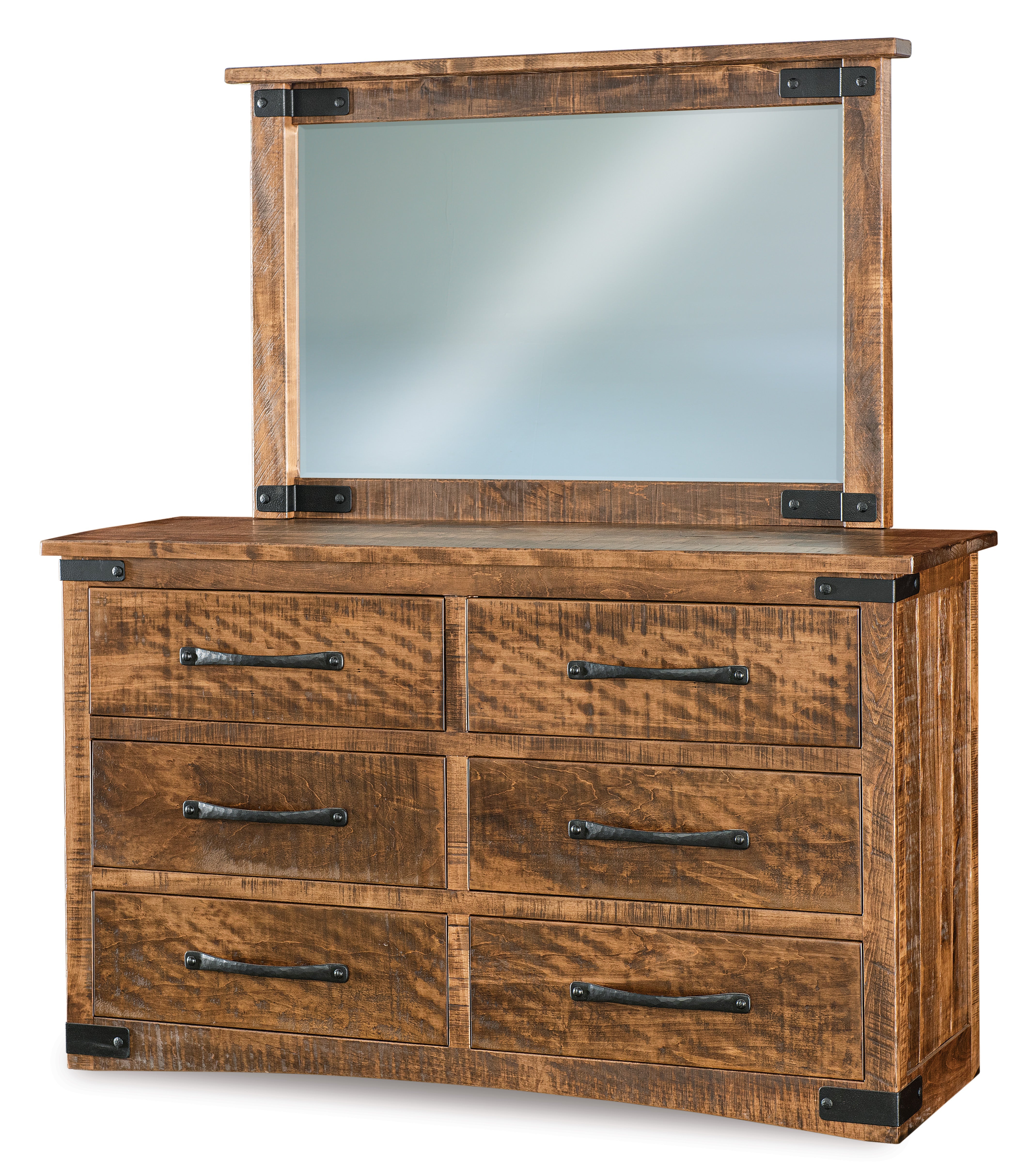 Amish Orewood Six Drawer Dresser