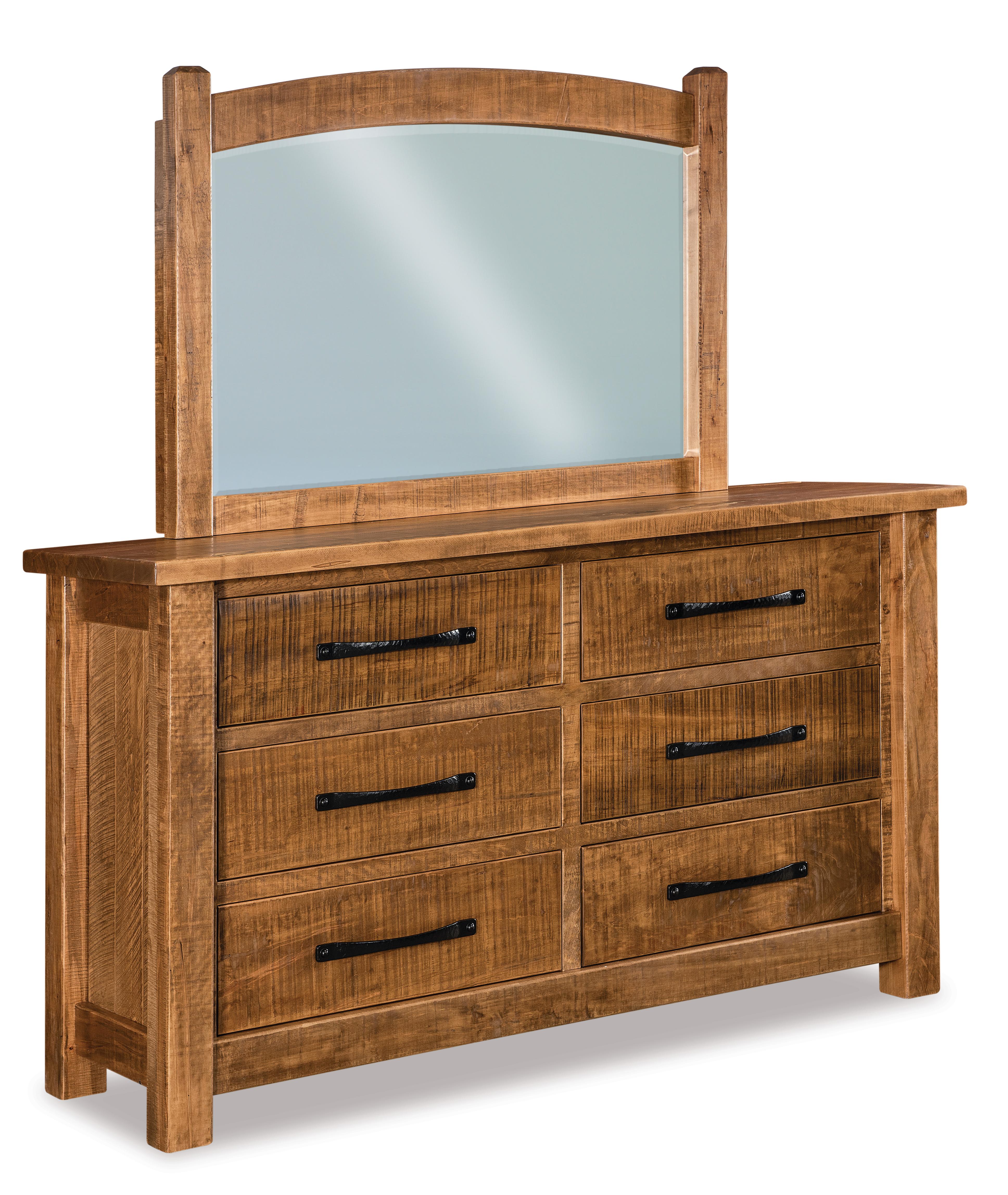 american made amish vogen six drawer dresser with mirror