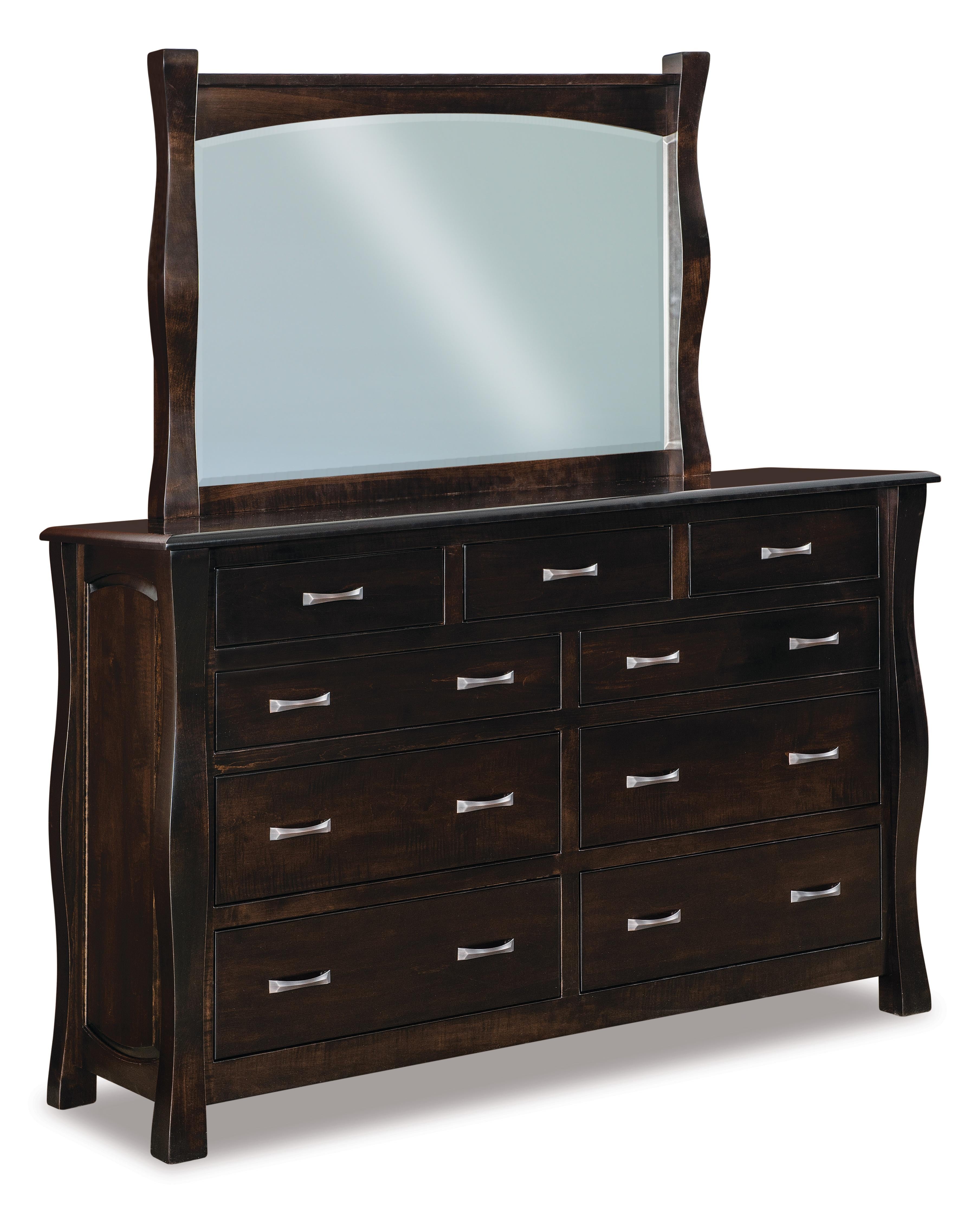 Amish Reno Nine Drawer Dresser