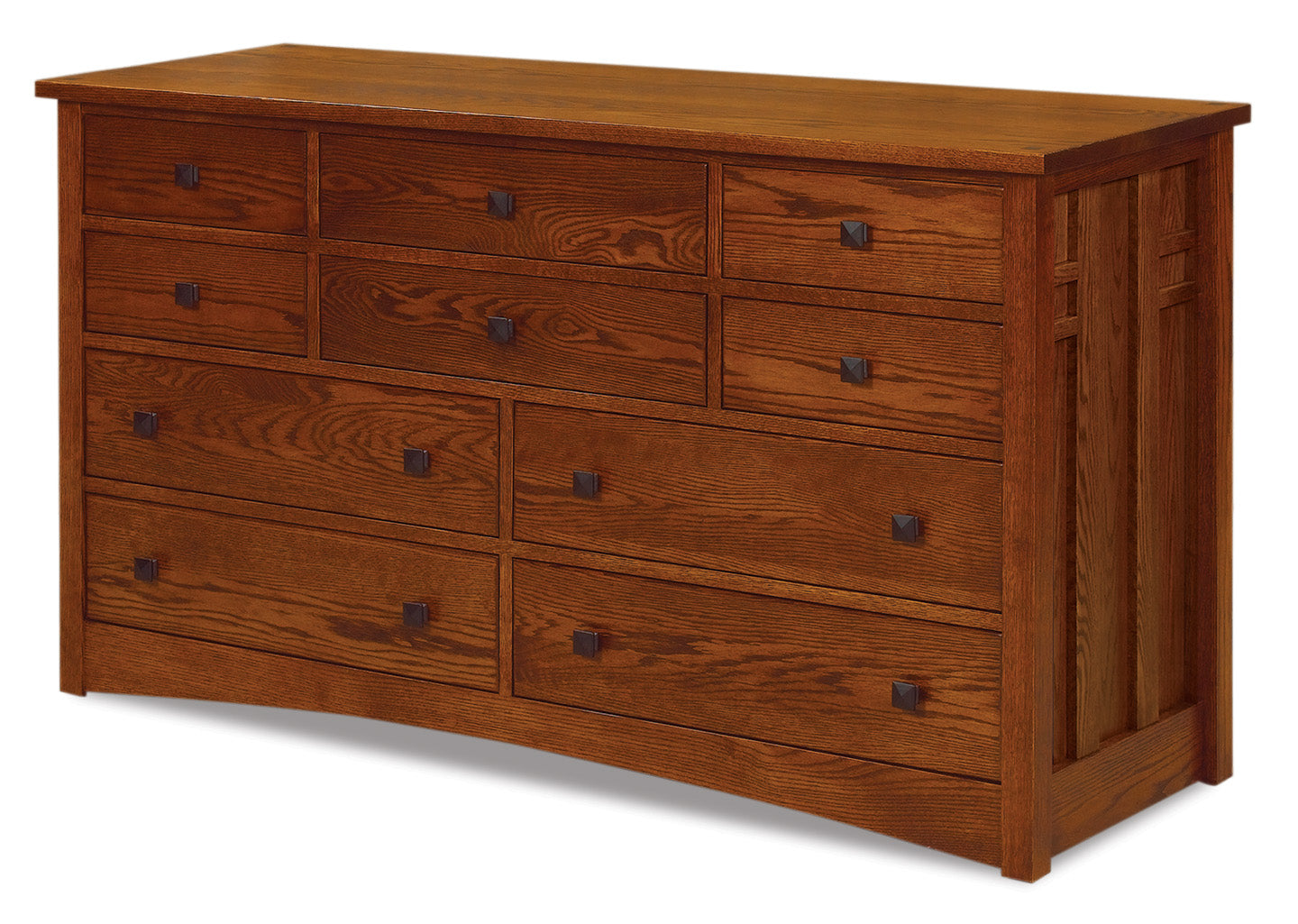 american made amish kascade ten drawer dresser