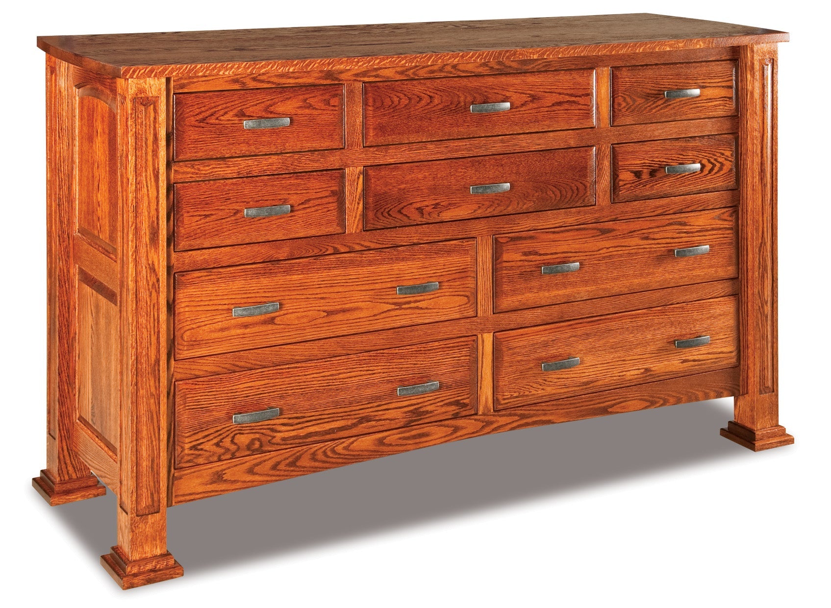 american made amish lexington ten drawer dresser