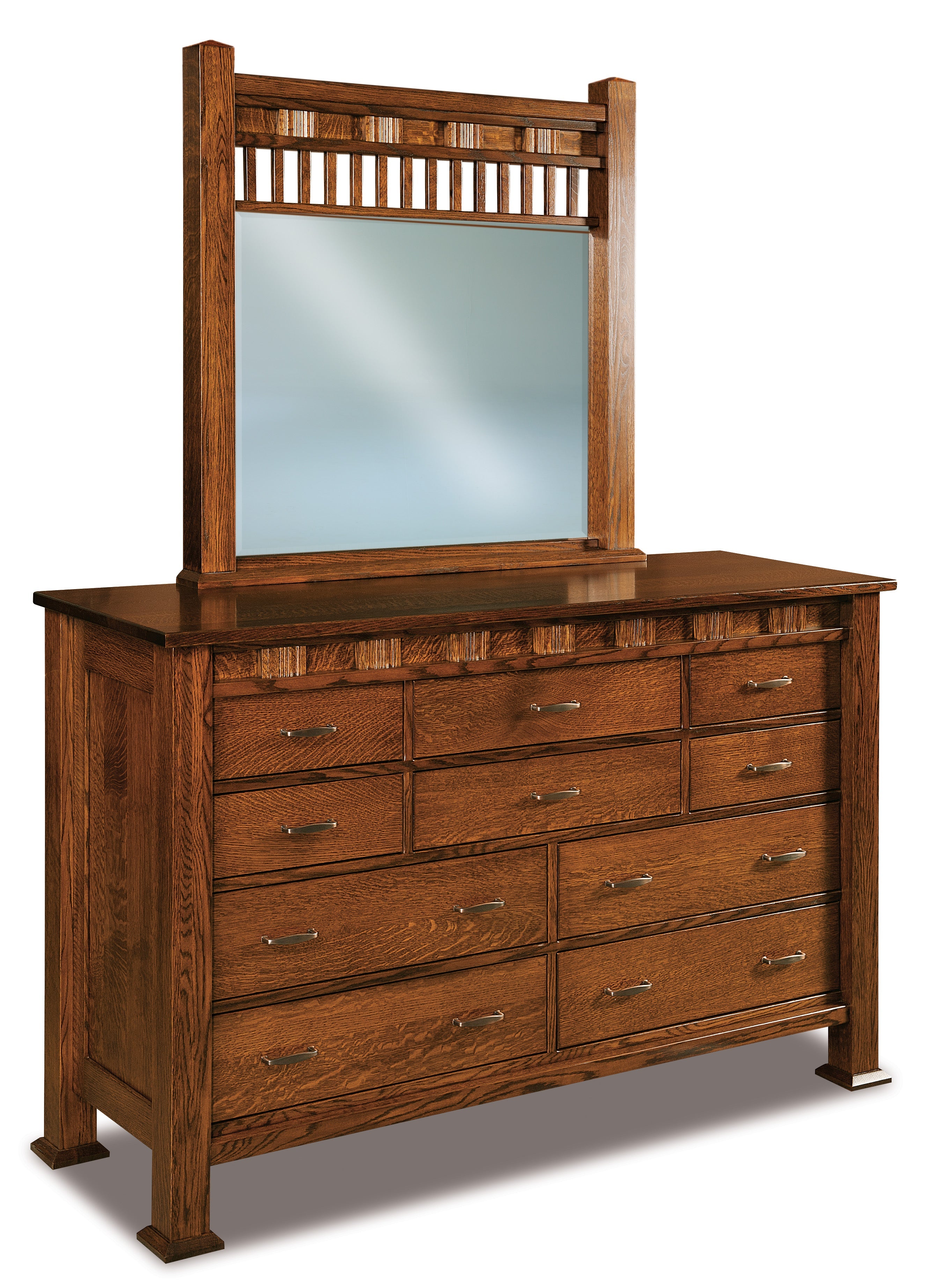 Amish Sequoyah Ten Drawer Dresser