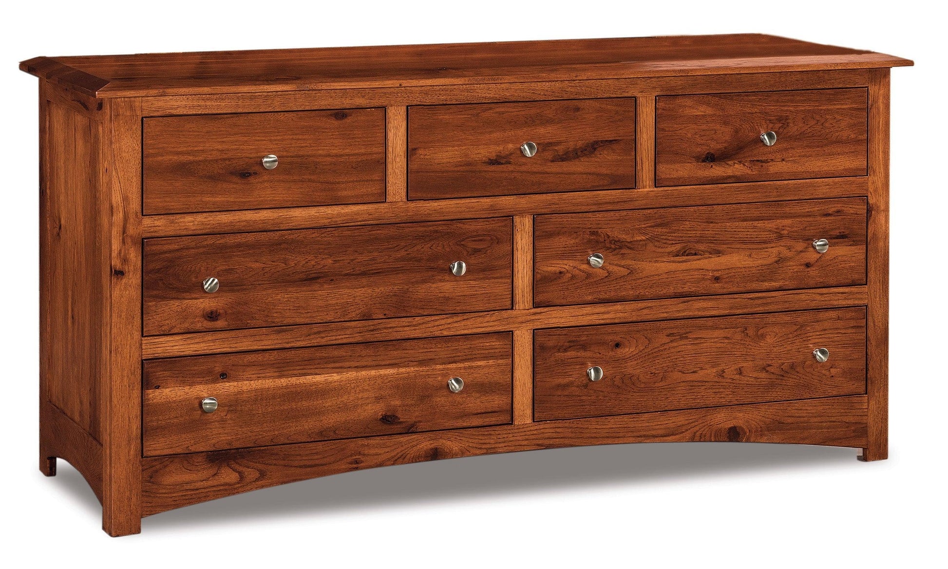 american made amish finland seven drawer dresser with mirror