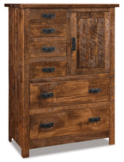 american made amish dumont rustic gentleman's chest