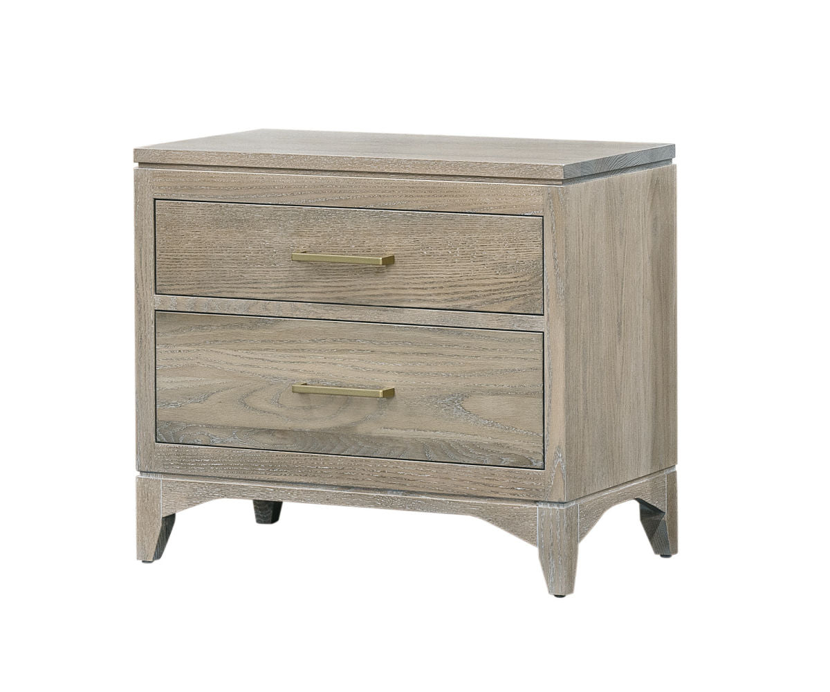 durham large two drawer nightstand