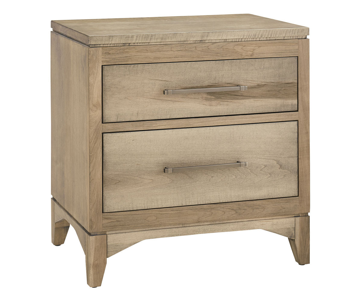 durham small two drawer nightstand